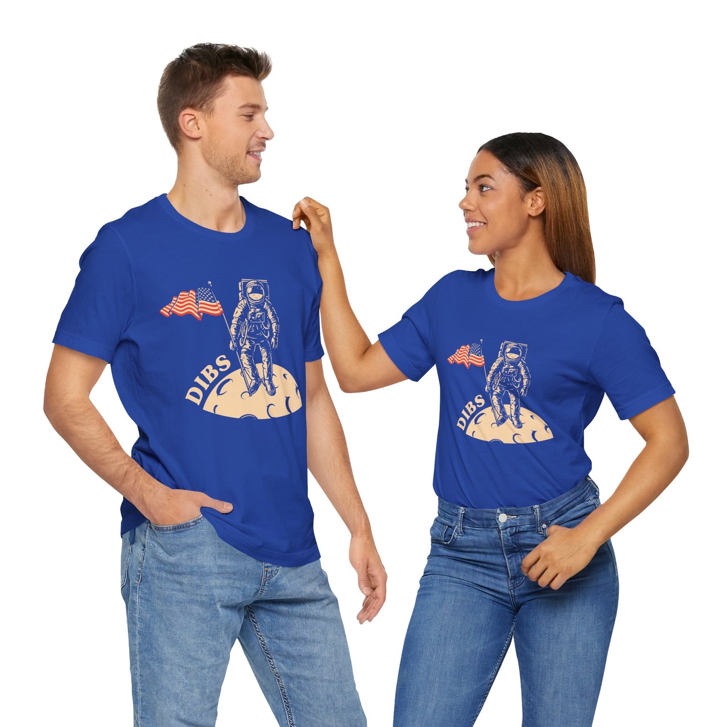 US, July 4th,  Astronaut Adventure Tee - DIBS on the Moon, Space Lover Shirt,  Unisex Astronaut Tee - 13737