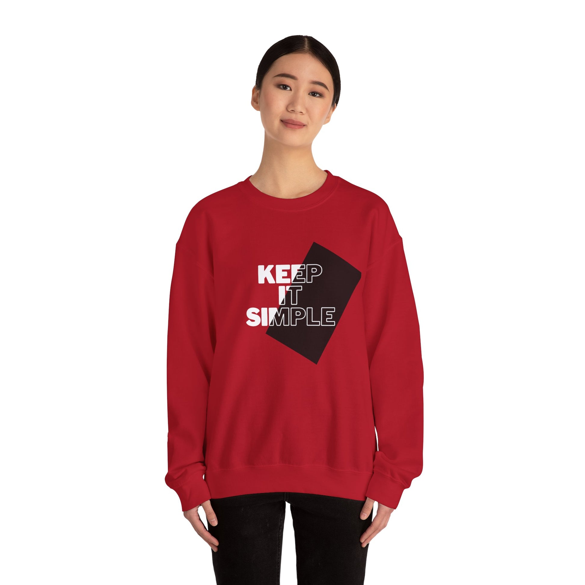 Keep It Simple - Unisex Heavy Blend™ Crewneck Sweatshirt | Crew neck,DTG,Embroidery,Men's Clothing,Neck Labels,Regular fit,Sweatshirts,TikTok,Unisex,Women's Clothing