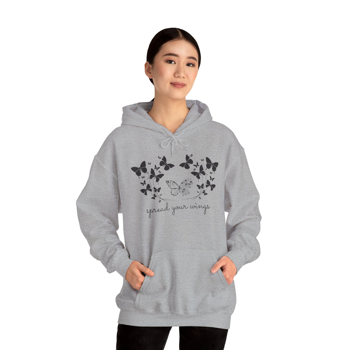 Butterfly, Spread Your Wings -  Unisex Heavy Blend™ Hooded Sweatshirt