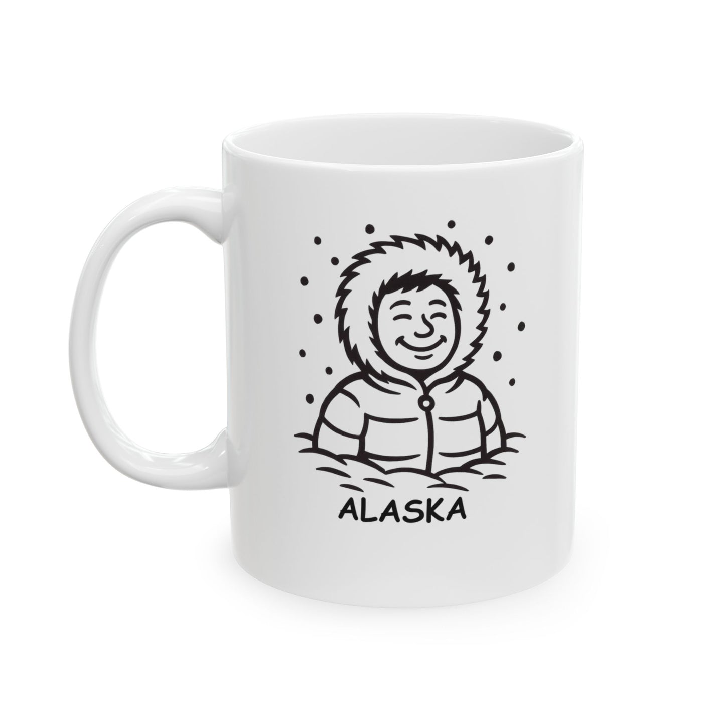 "Alaska: Where the snow is deep and the people are deeper." Ceramic Mug, 11/15oz - 12989