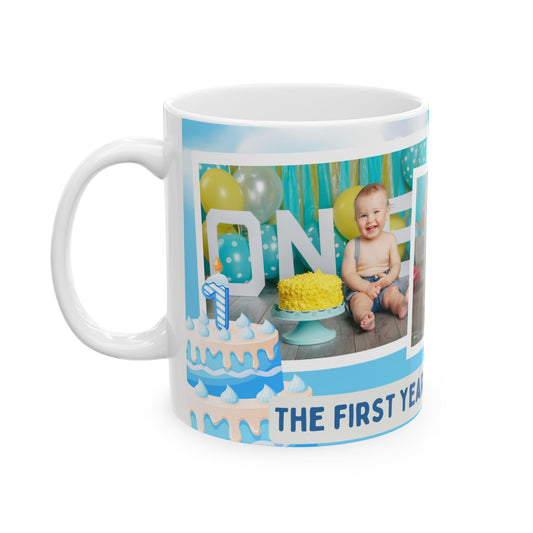 The First Year of Happiness Custom Photo Mug -  13972