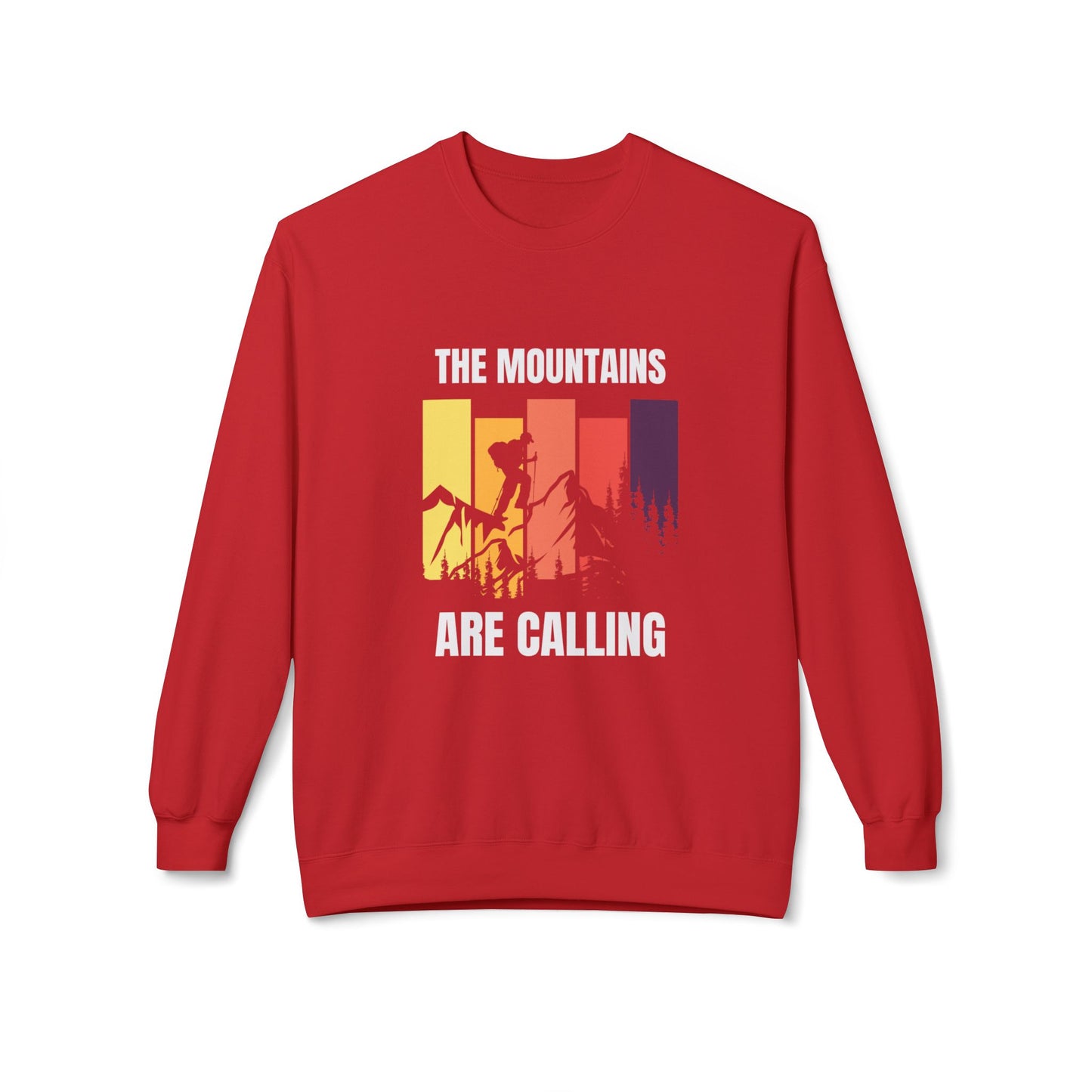Mountains Are Calling - Unisex Midweight Softstyle Fleece Crewneck Sweatshirt - 10617