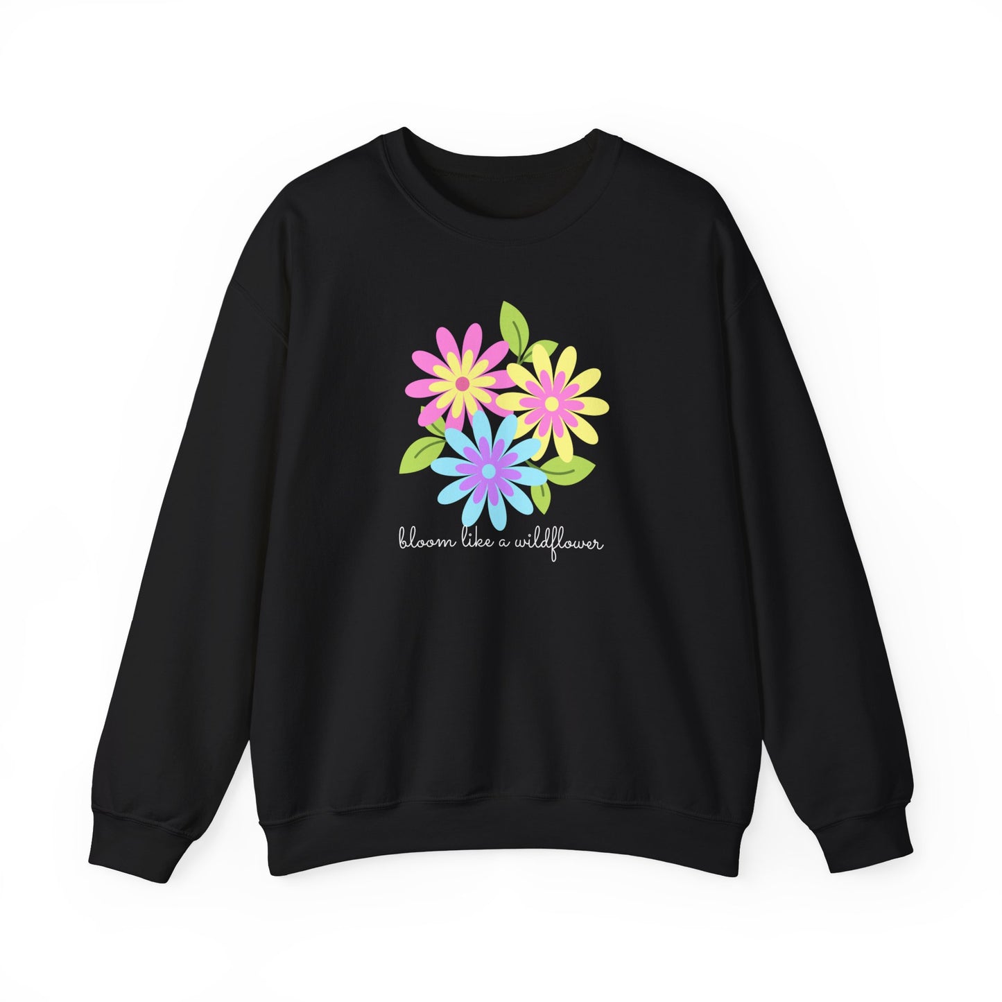 Bright Flower Unisex Heavy Blend™ Crewneck Sweatshirt