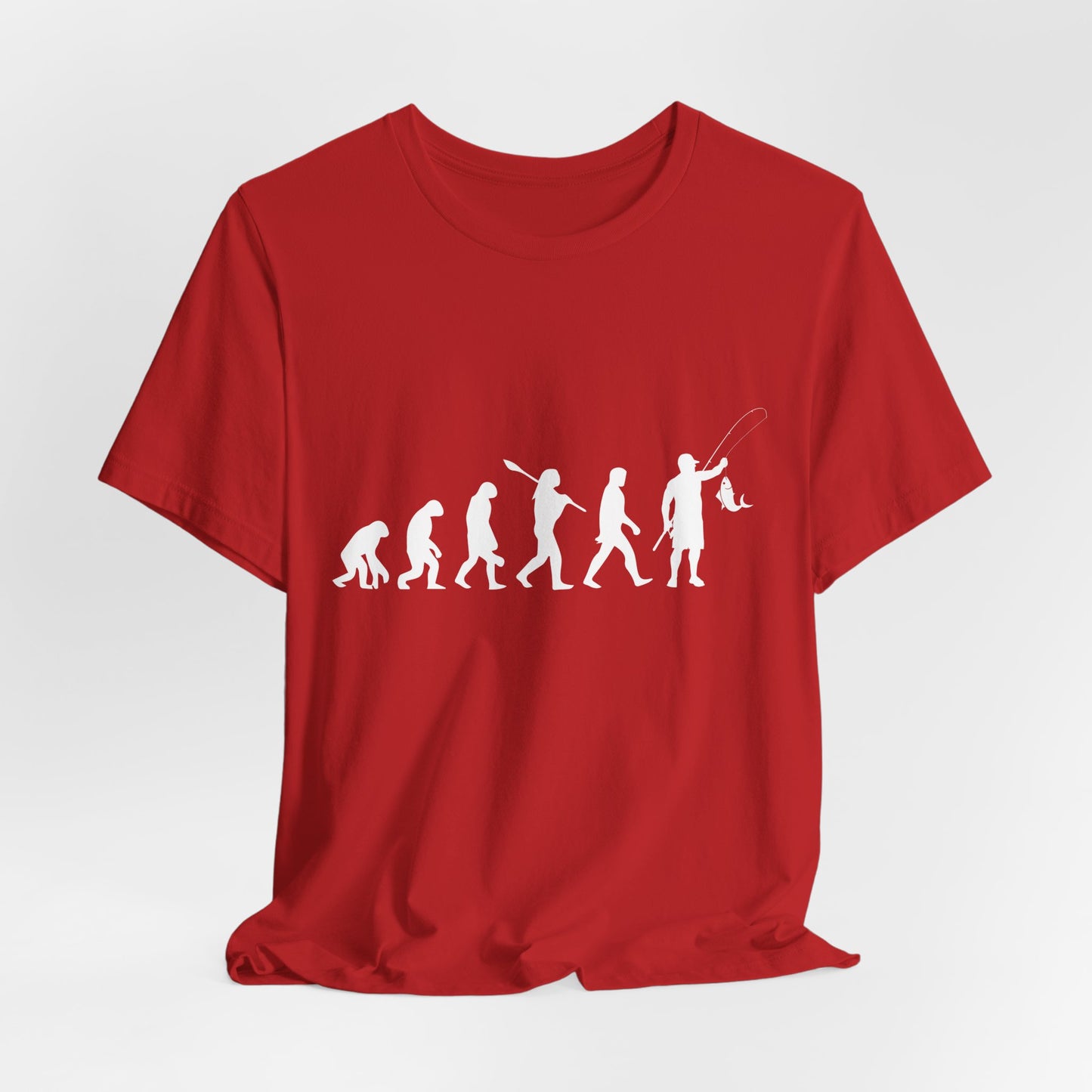 Fishing:  The Evolution of Angling - Unisex Jersey Short Sleeve Tee - 14134