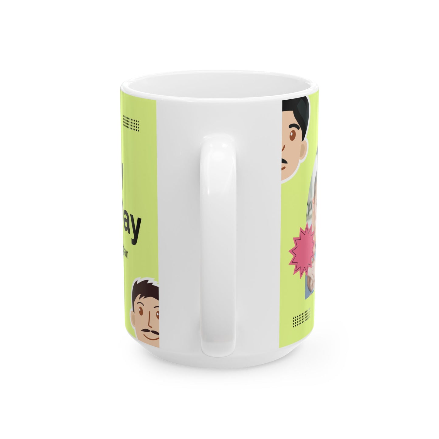 Happy Father's Day Ceramic Mug - Best Dad Ever Coffee Cup, Personalized Gift for Dads, Funny Mug for Him, Birthday Gift, Father's Day - 14052