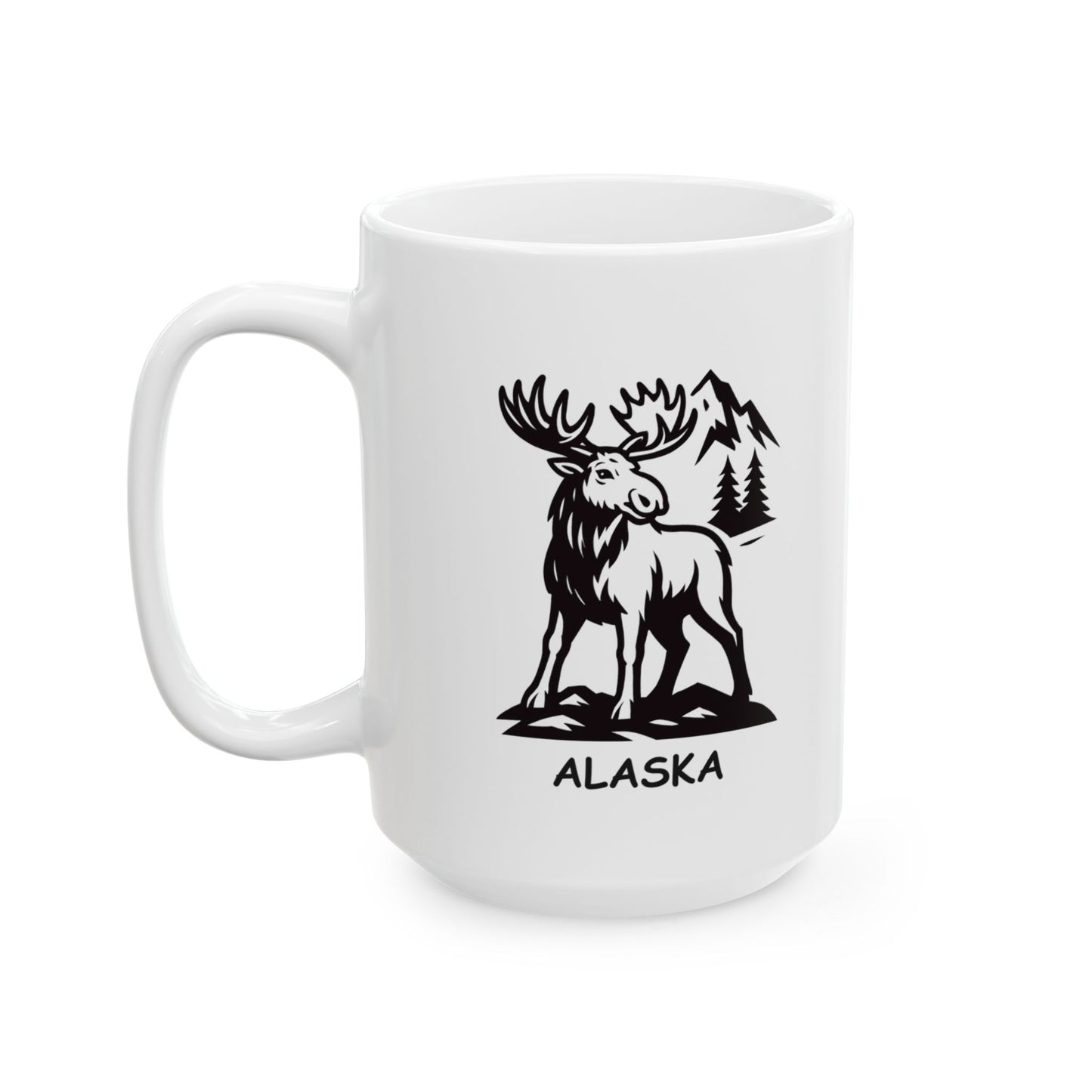 "Alaska: Come for the wildlife, stay for the cold weather." Ceramic Mug - 12999