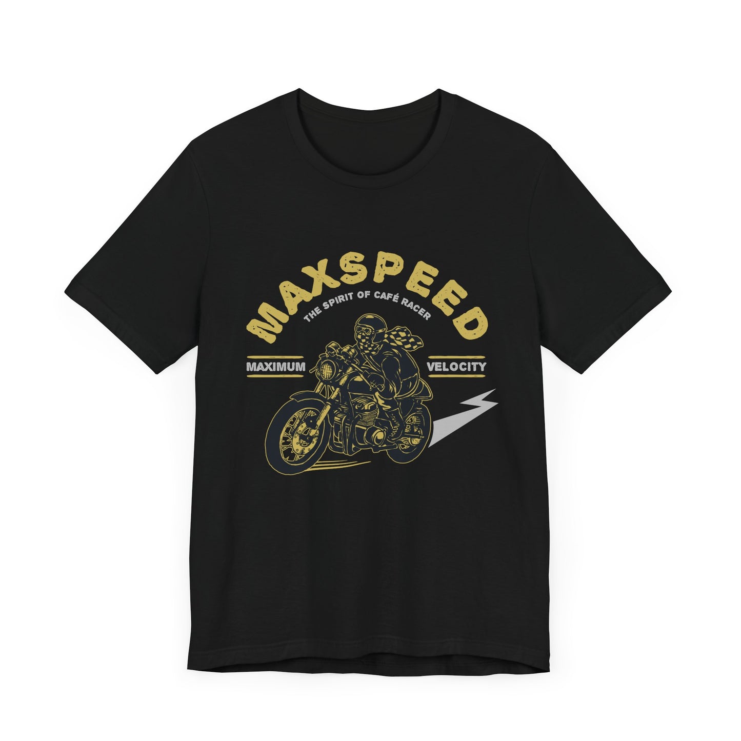 Maxspeed, The Spirit of Cafe Racer - Unisex Jersey Short Sleeve Tee - 13636
