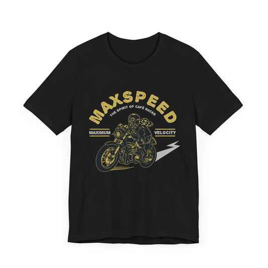 Maxspeed, The Spirit of Cafe Racer - Unisex Jersey Short Sleeve Tee - 13636