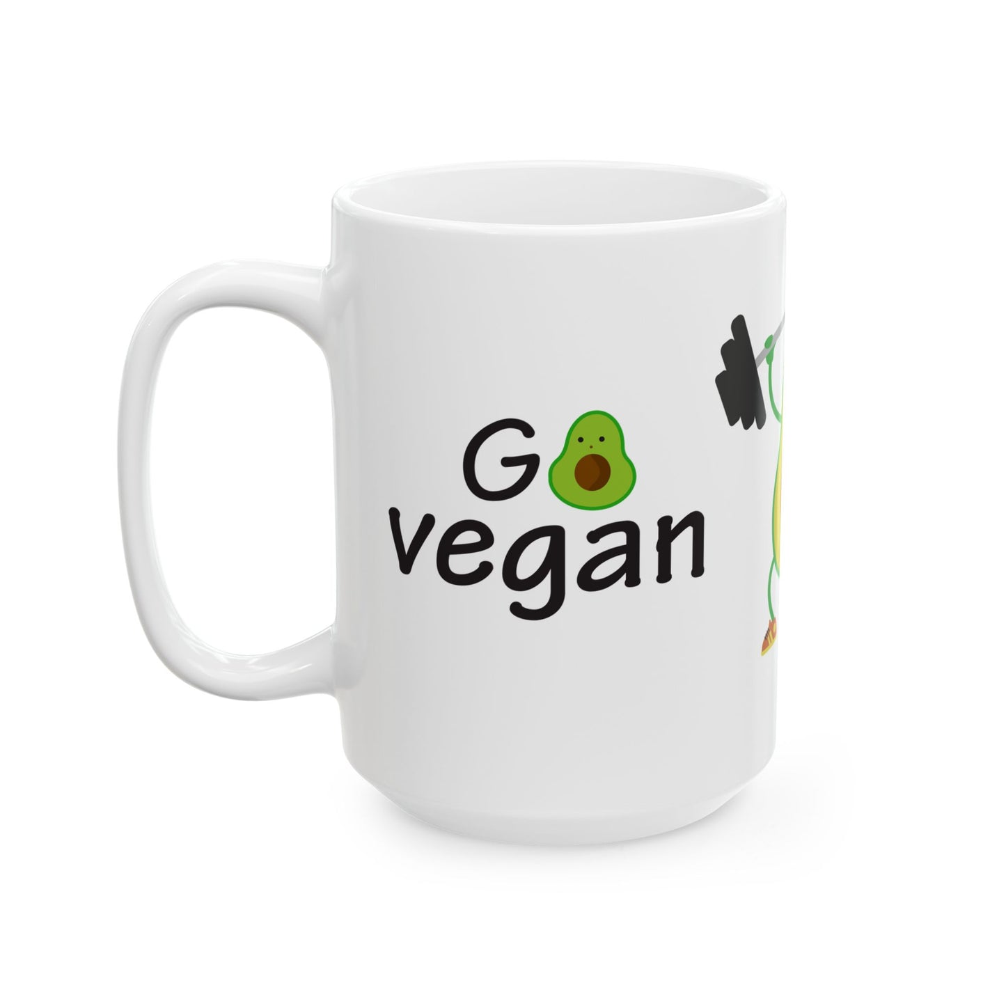 Vegan Power - Ceramic Mug, (11oz, 15oz)