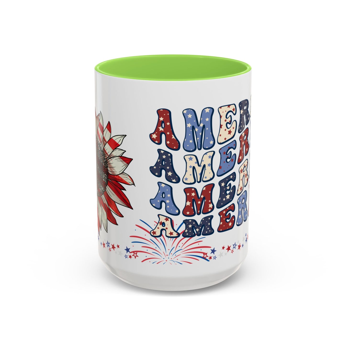 July 4, Red & Blue, Colorful Mugs, 11oz - 10590