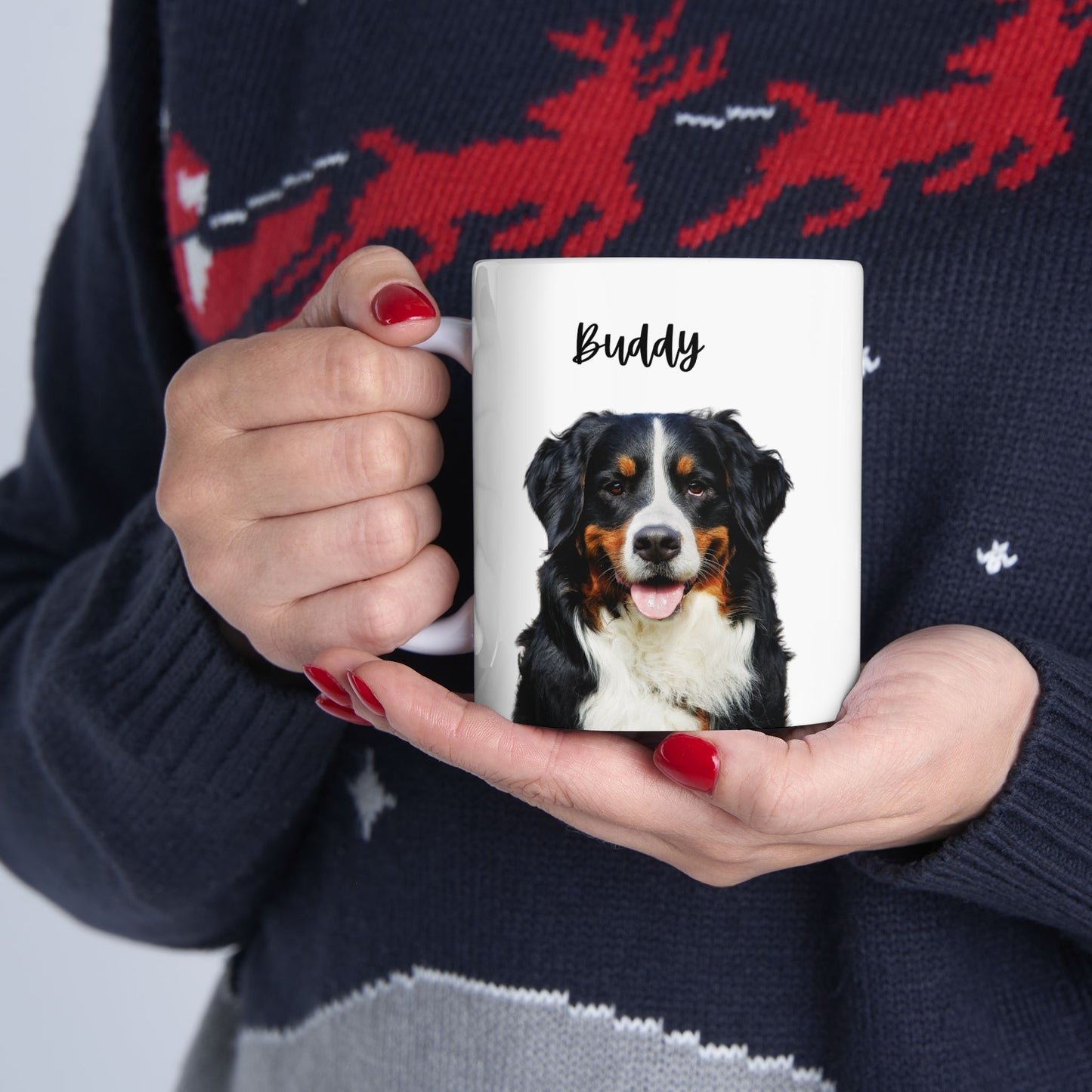 Personalized Dog Ceramic Mug, (11oz, 15oz) - 14159