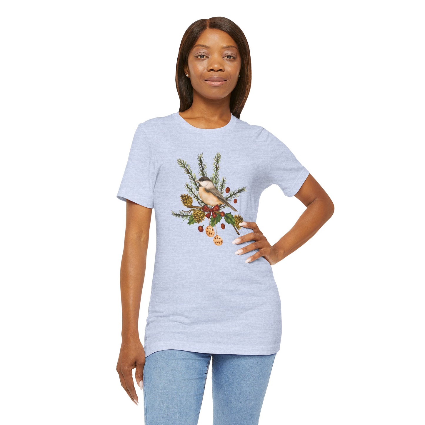 Christmas Bird - Unisex Jersey Short Sleeve Tee - 10347