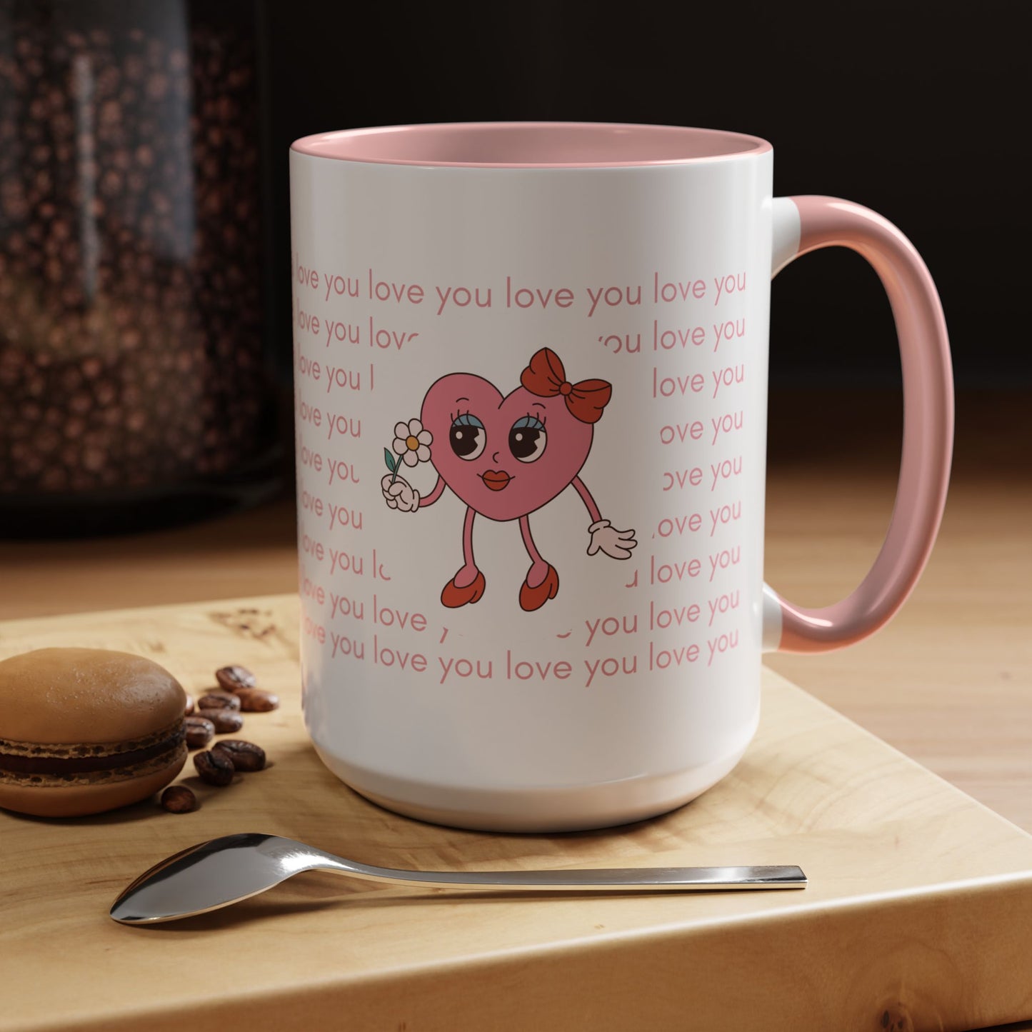 Valentine's, Love You - Accent Coffee Mug (11, 15oz) - 11471