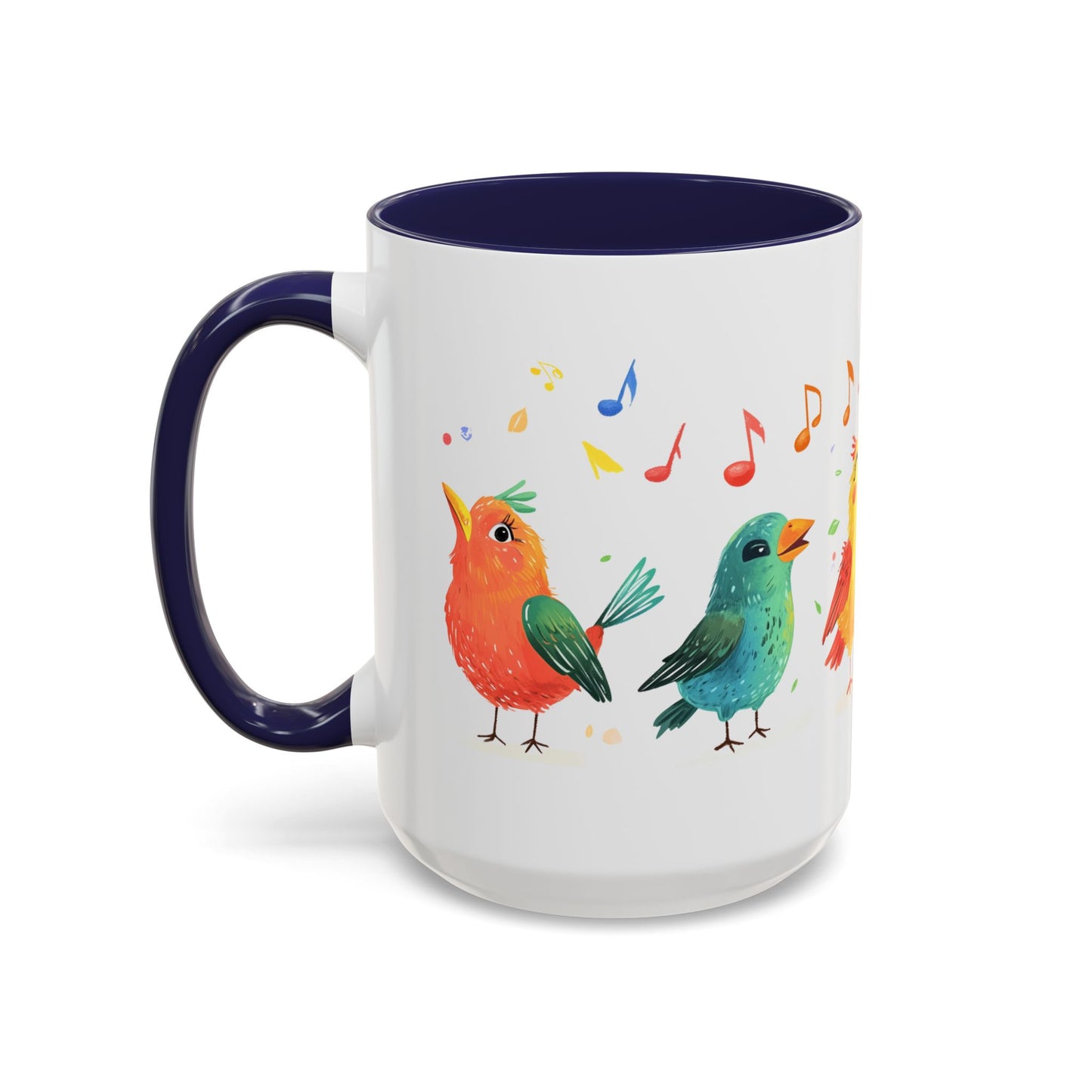 Colorful Birds - Accent Coffee Mug (11, 15oz)