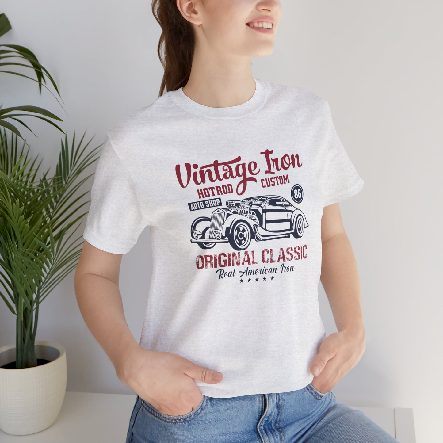 Vintage Iron, Hotrod Custom, Original Classic - Unisex Jersey Short Sleeve Tee