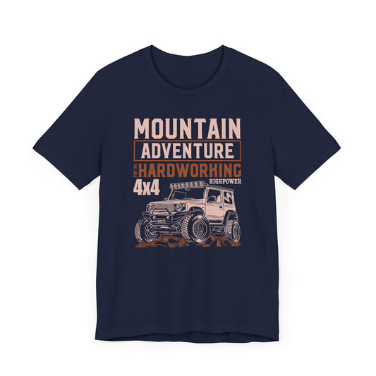 Mountain Adventure, Hardware 4x4 - Unisex Jersey Short Sleeve Tee