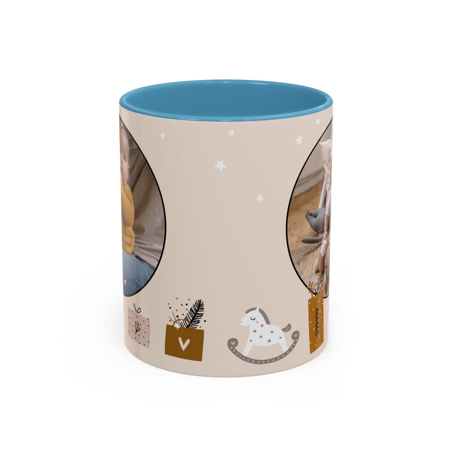 My First Christmas, Customizable - Accent Coffee Mug (11, 15oz) - 10860