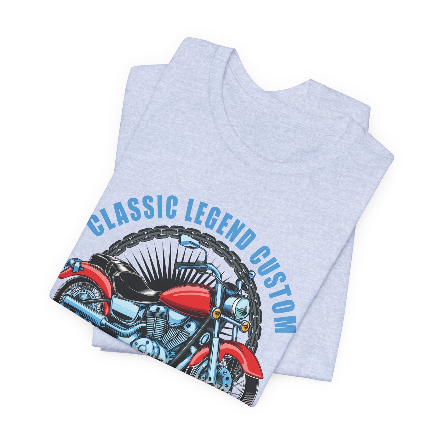 Classic Legend Custom, Motorcycle Chopper - Unisex Jersey Short Sleeve Tee - 13556