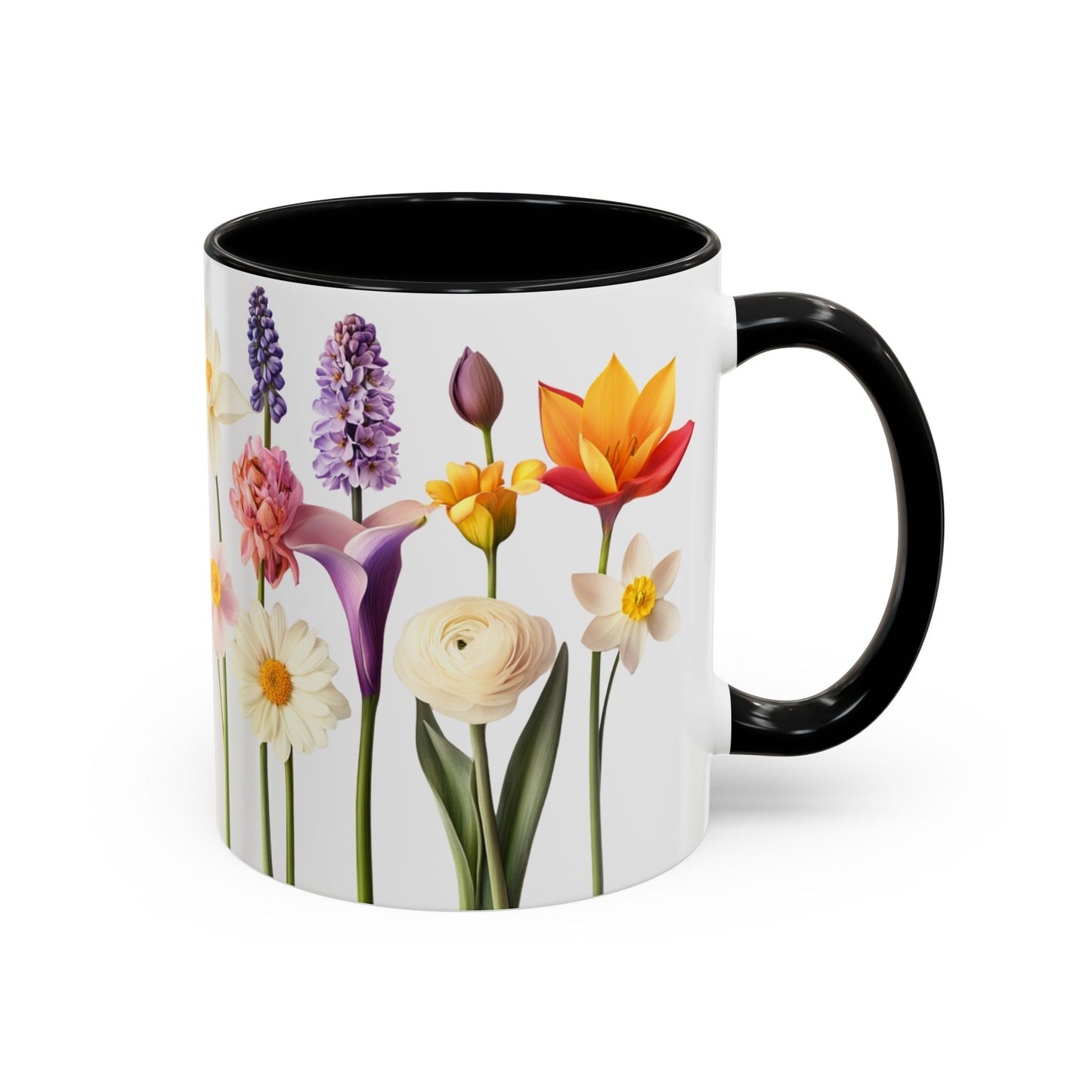 Bright Flowers - Accent Coffee Mug (11, 15oz) - 10400