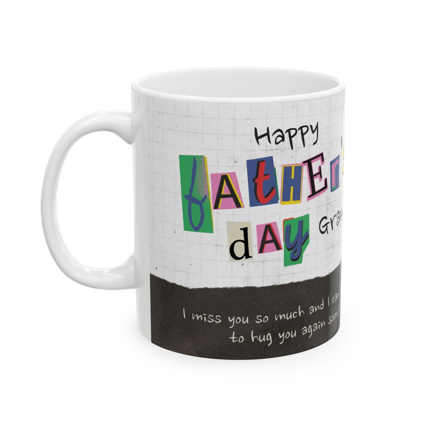 Personalized Father's Day Mug, Custom Ceramic Gifts for Grandpa, Unique Coffee Cup - 14064