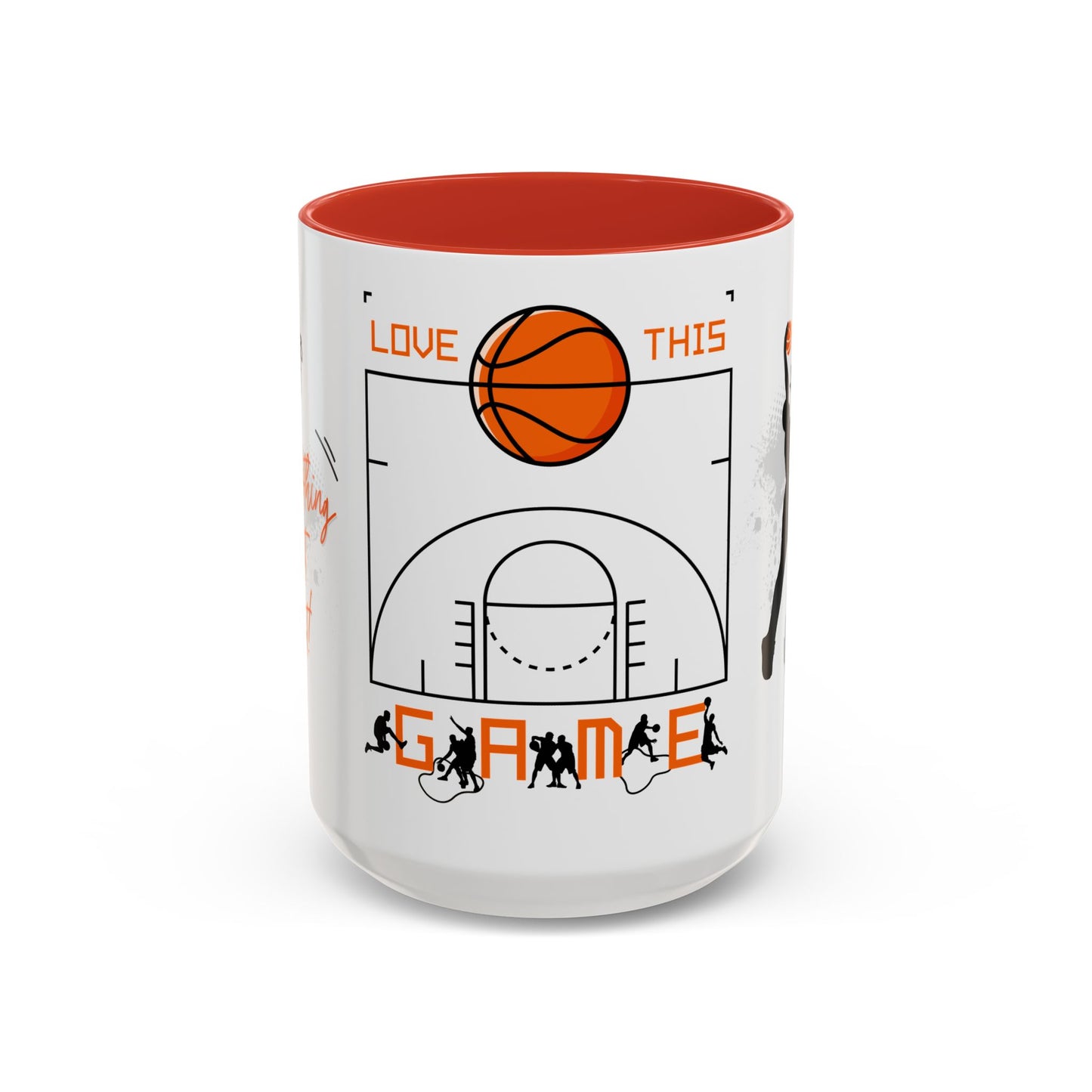 Love This Game, Basketball - Accent Coffee Mug (11, 15oz) - 10718