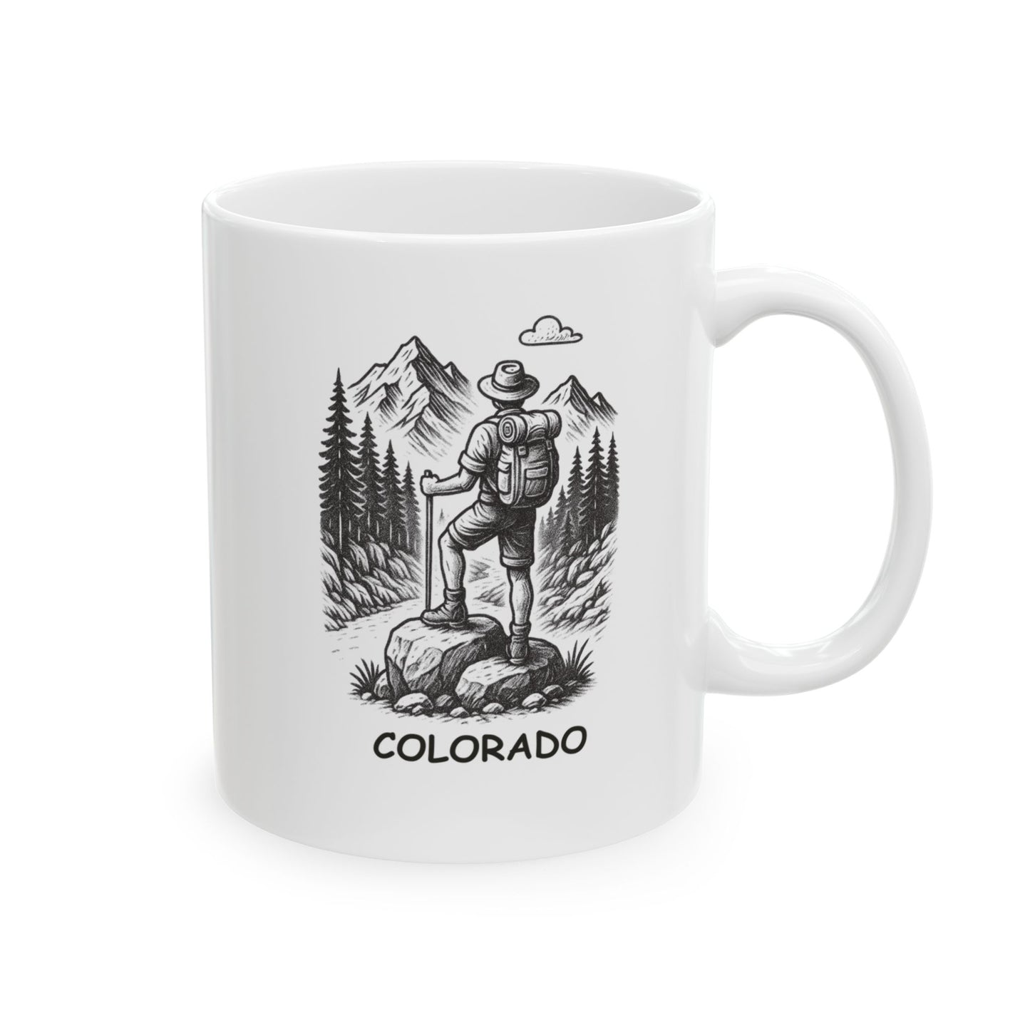"In Colorado, the air is thin, but our adventures are thick." Ceramic Mug - 13466