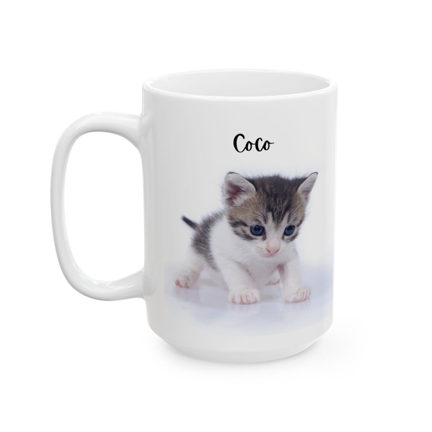 Cute Cat Ceramic Mug - Perfect Gift for Cat Lovers, Coffee Lovers, Animal Lovers, Pet Owners, Birthday, Holiday! - 14196