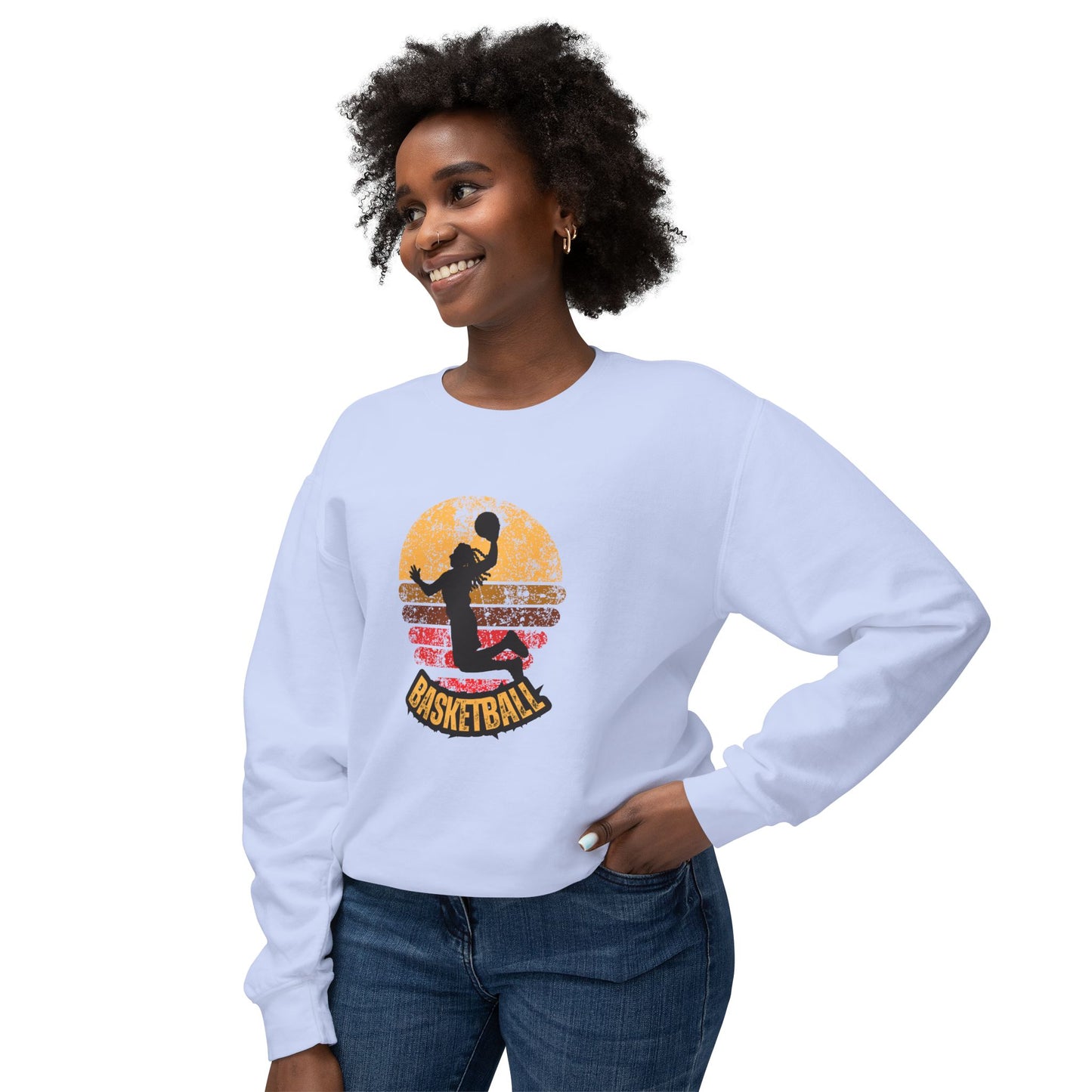 Basketball - Unisex Lightweight Crewneck Sweatshirt - 10577