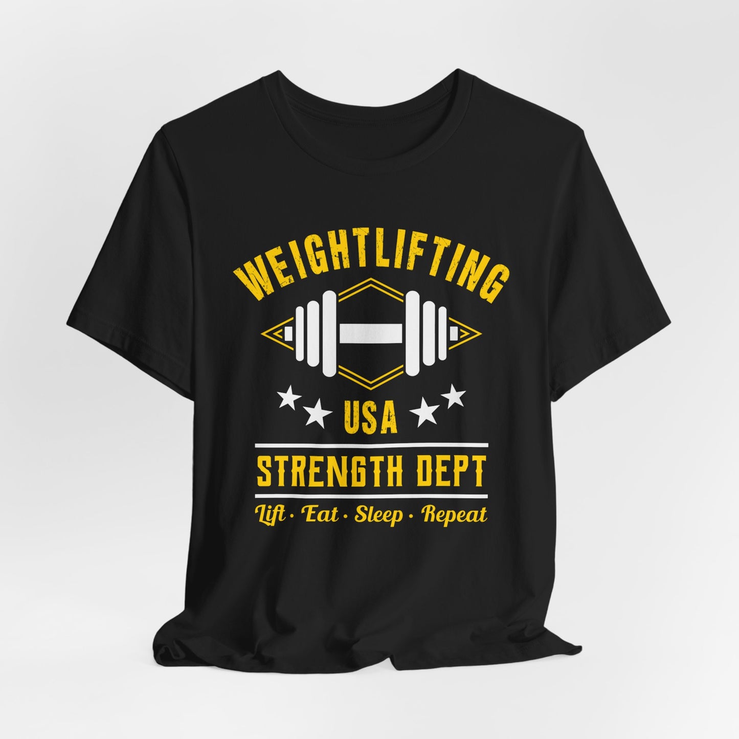 Gym: Weightlifting  - Unisex Jersey Short Sleeve Tee