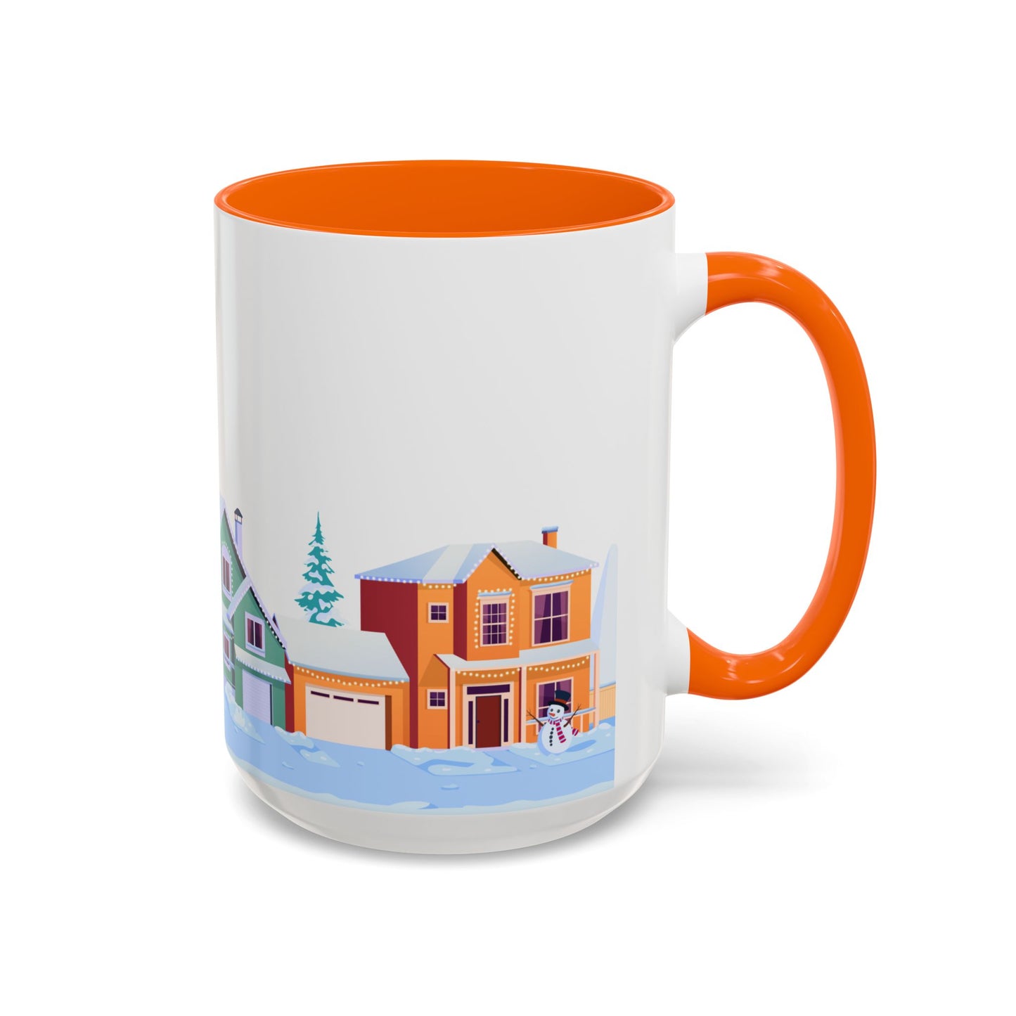 Winter Houses - Accent Coffee Mug (11, 15oz) - 10441