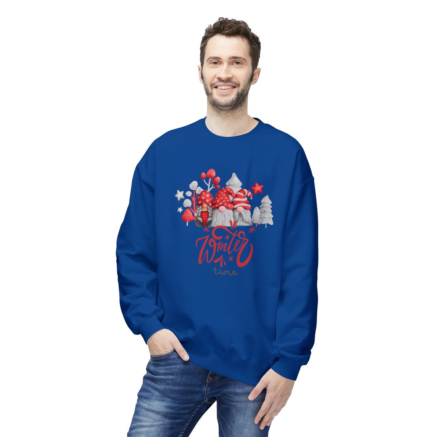 Winter Time - Unisex Midweight Softstyle Fleece Crewneck Sweatshirt - 10178