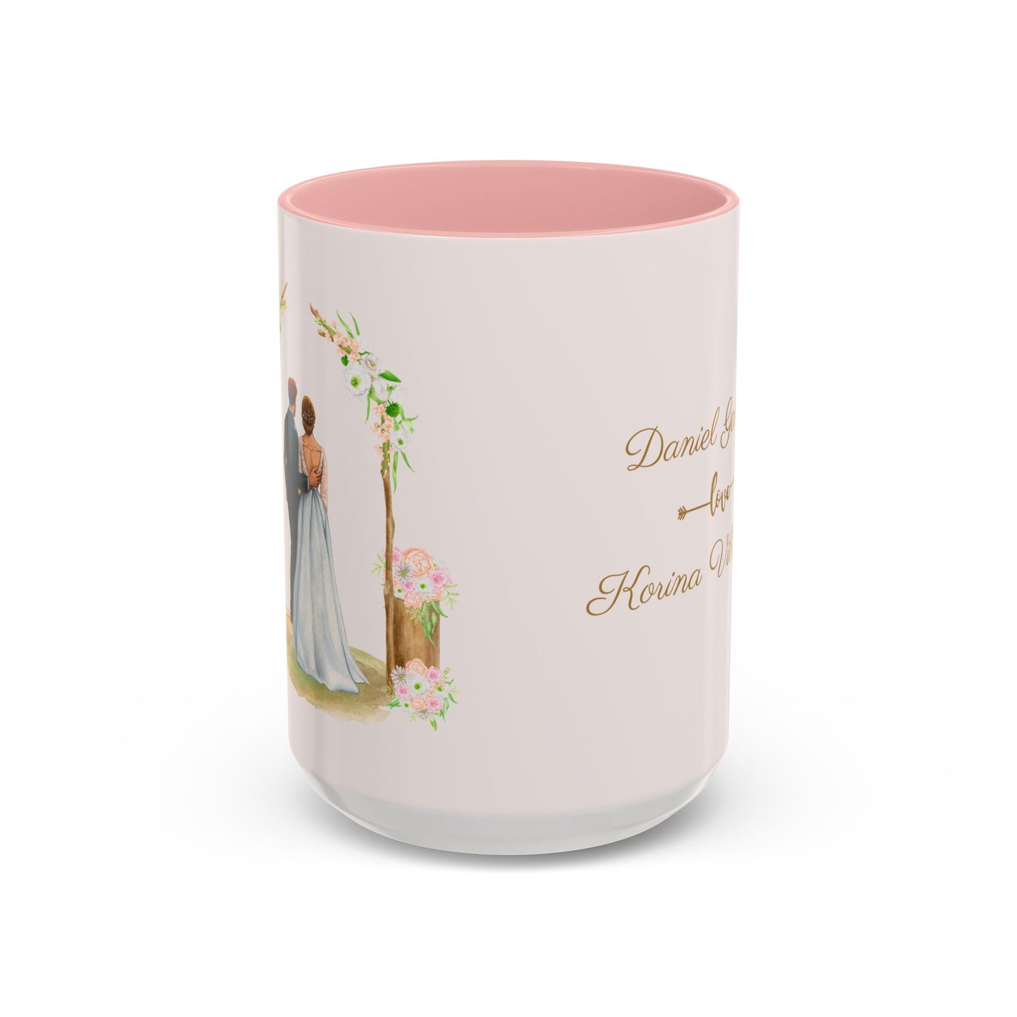 Daniel & Korina, Love, Customizable - Accent Coffee Mug (11, 15oz) - 10894