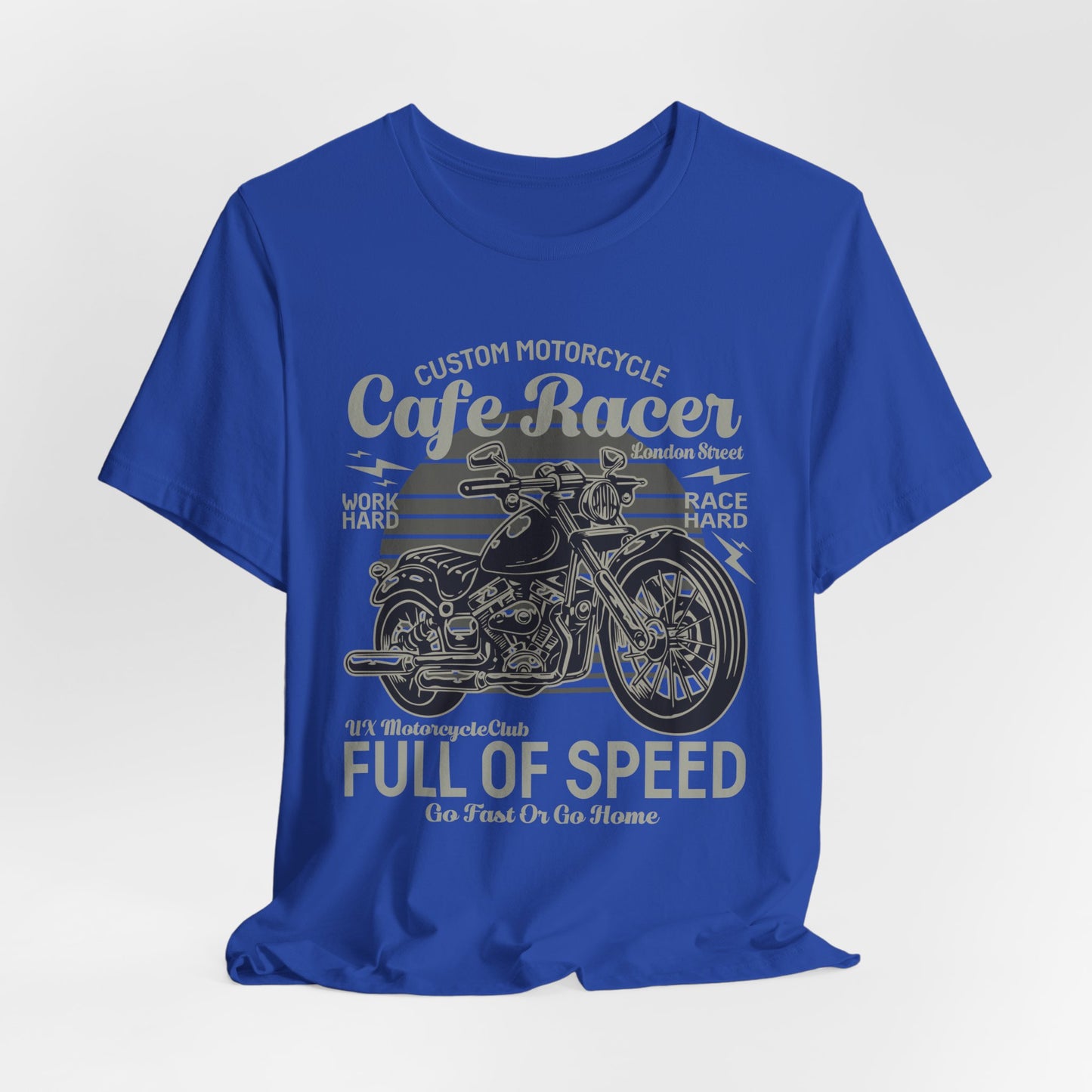 Custom Motorcycle, Cafe Racer - Unisex Jersey Short Sleeve Tee - 13295