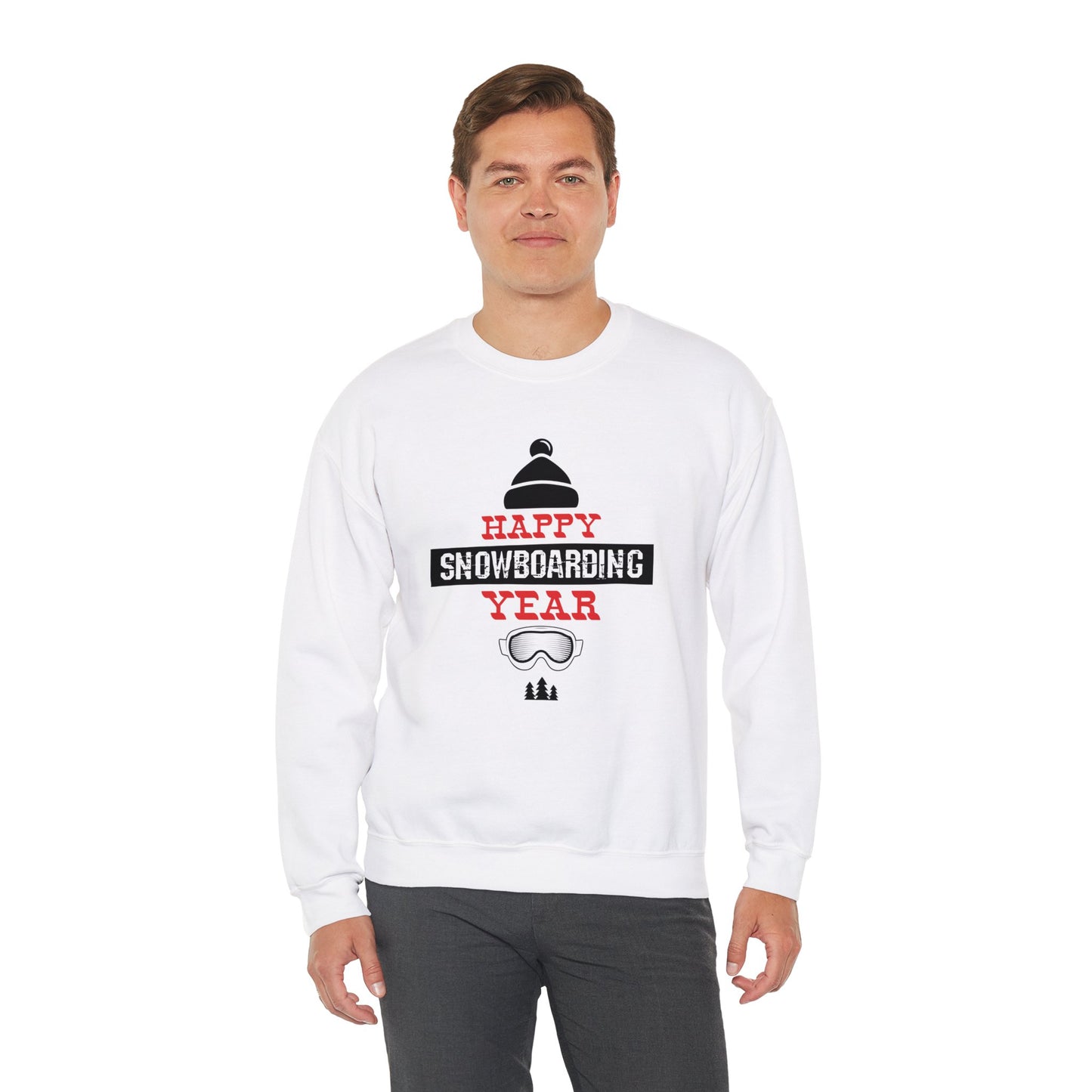 Happy Snowboarding Year - Unisex Heavy Blend™ Crewneck Sweatshirt