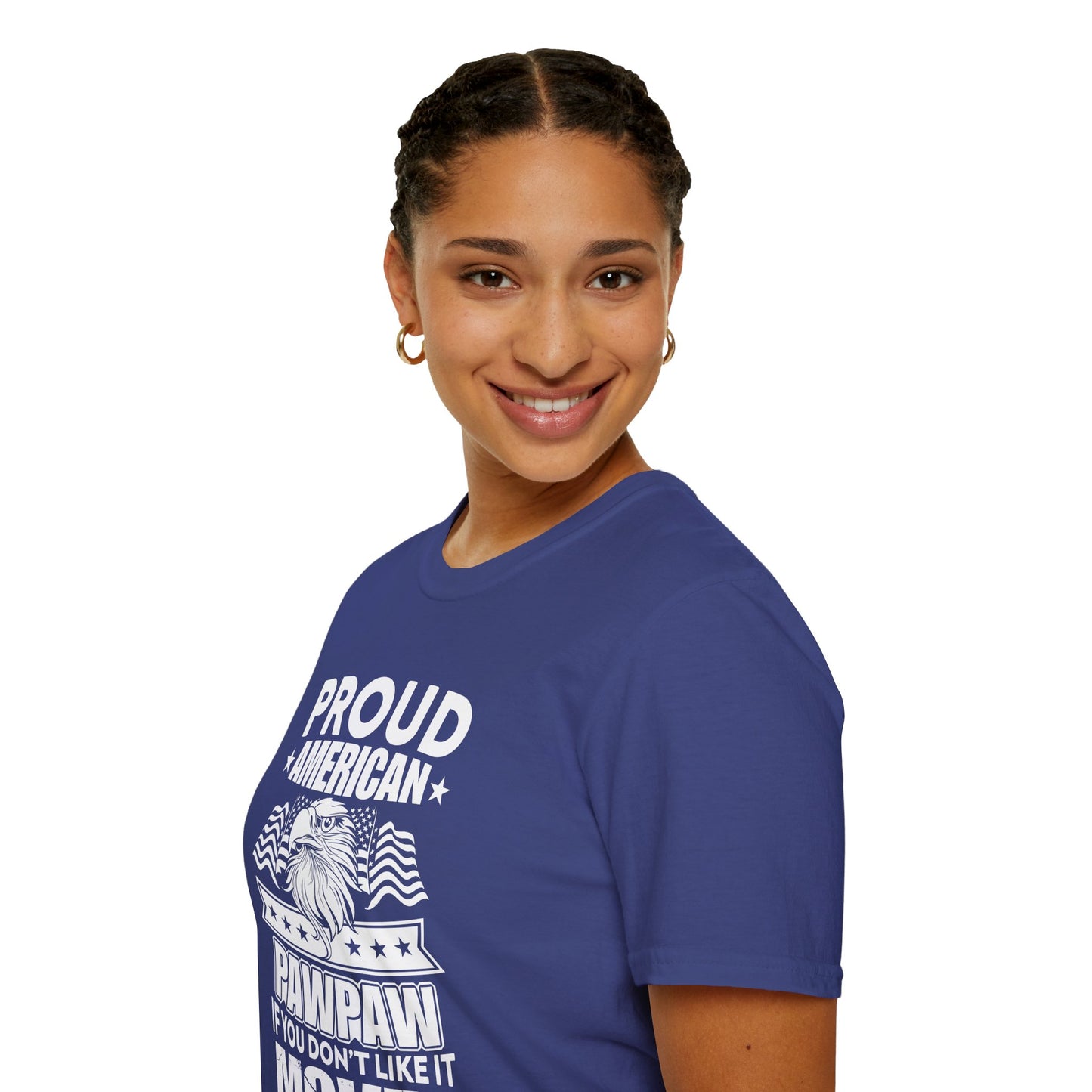 Proud American Pawpaw T-Shirt, Unisex Tee for Grandfather, Father's Day Gift, Casual Wear, Patriotic Shirt, Comfortable Tee - 13787