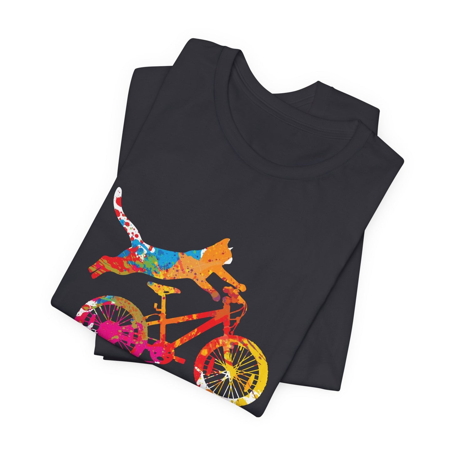 Bicycle:  Purrfect Ride - Unisex Jersey Short Sleeve Tee