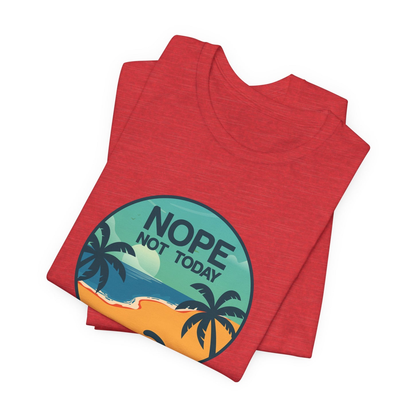 Cat: Nope Not Today - Unisex Jersey Short Sleeve Tee