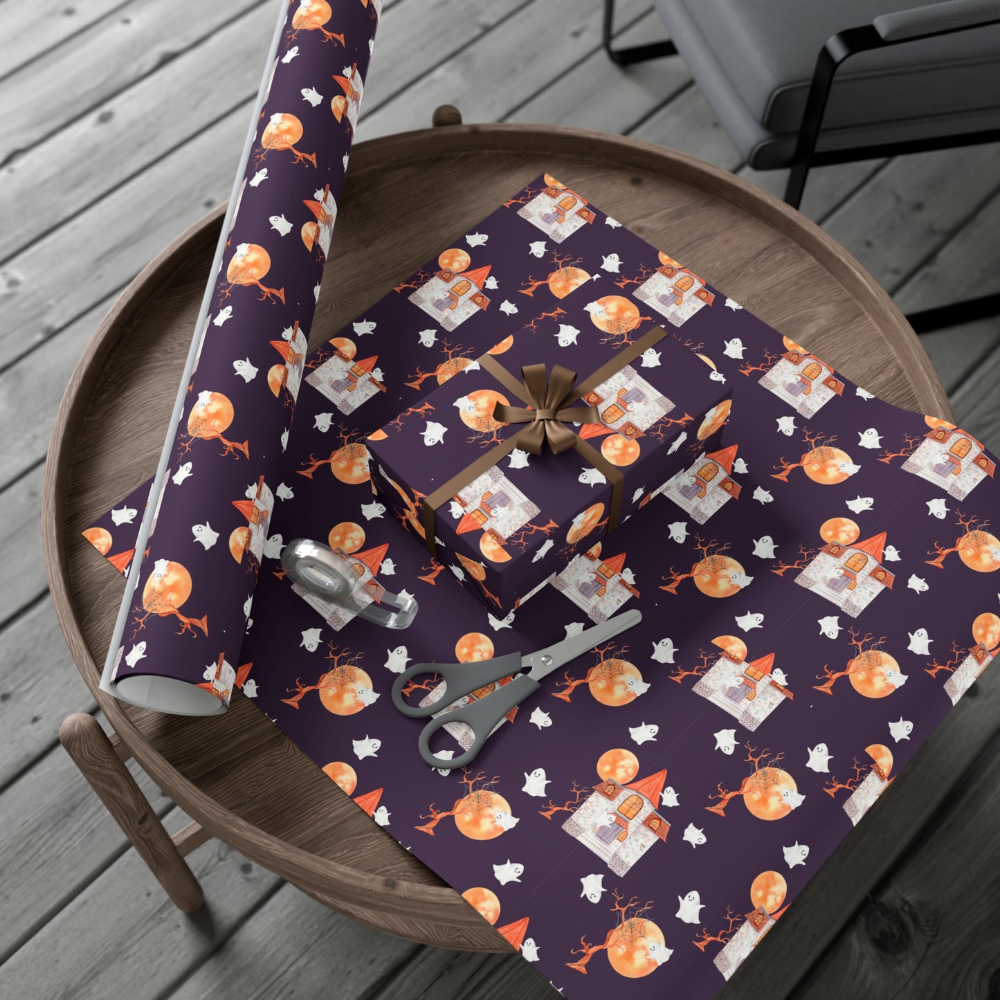 Halloween House - Gift Wrap Papers