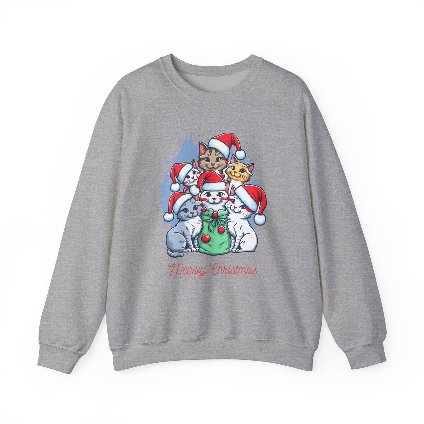 Merry Christmas, Cats - Unisex Heavy Blend™ Crewneck Sweatshirt