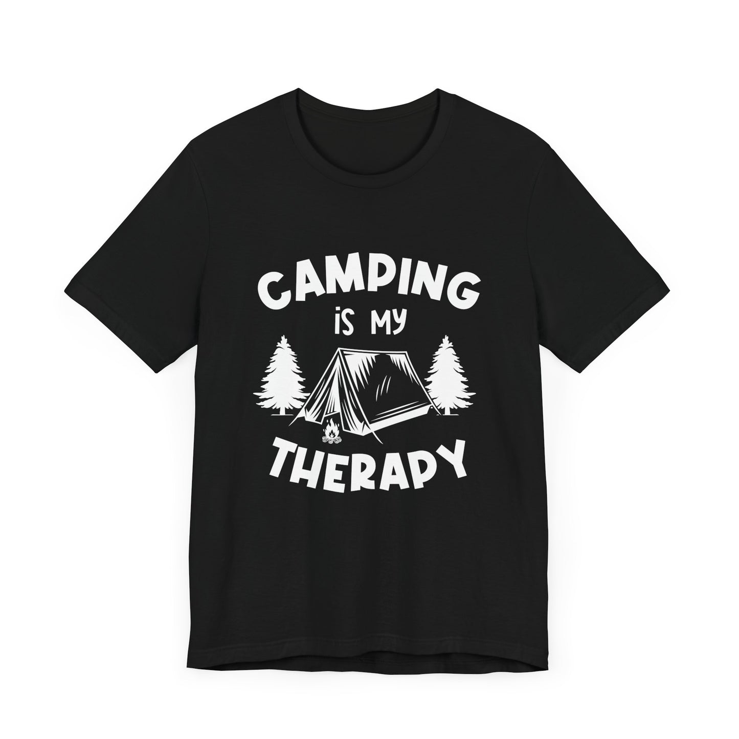 Camping Is My Therapy - Unisex Jersey Short Sleeve Tee