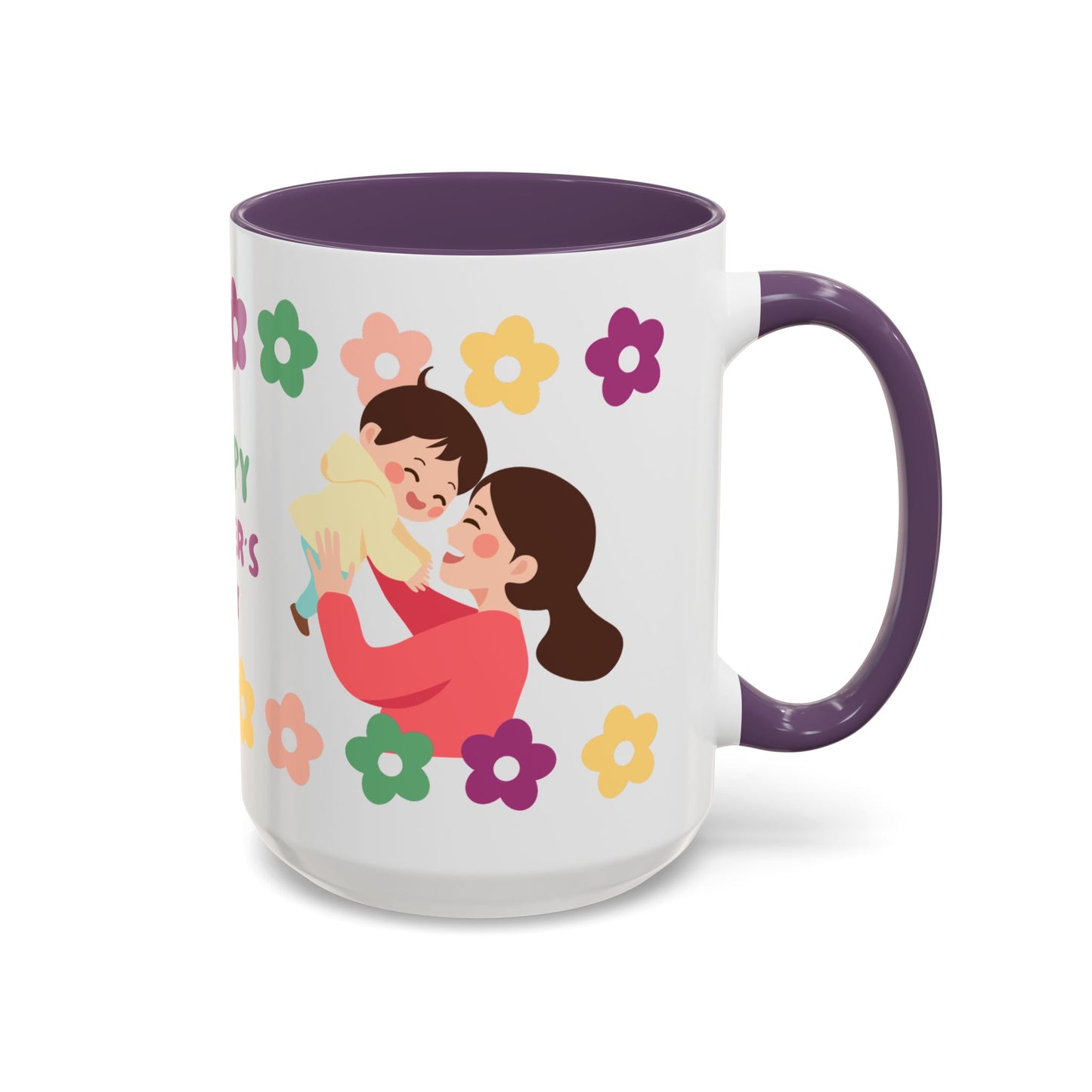 Happy Mother's Day Floral Accent Coffee Mug - 11/15oz - 12491