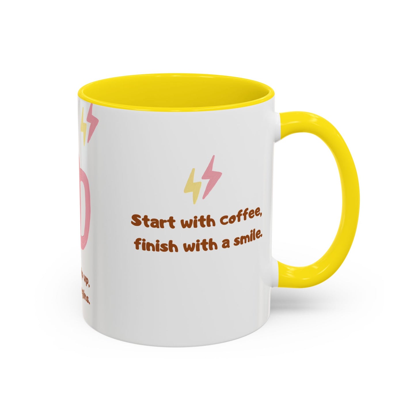 Wake Up, Sip Up, Life Begins - Accent Coffee Mug (11, 15oz) - 11332
