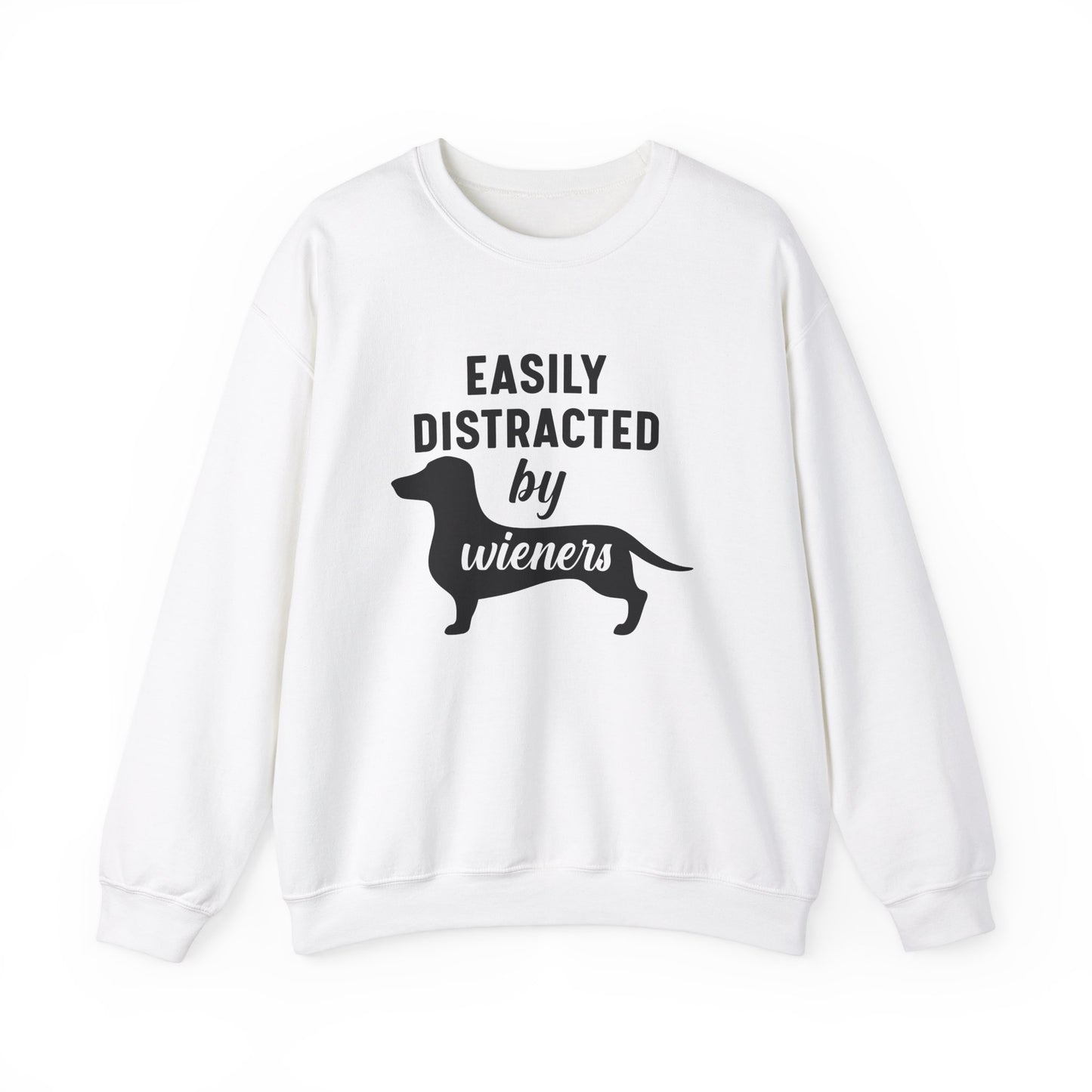 Easily Distracted By Wieners - Unisex Heavy Blend™ Crewneck Sweatshirt