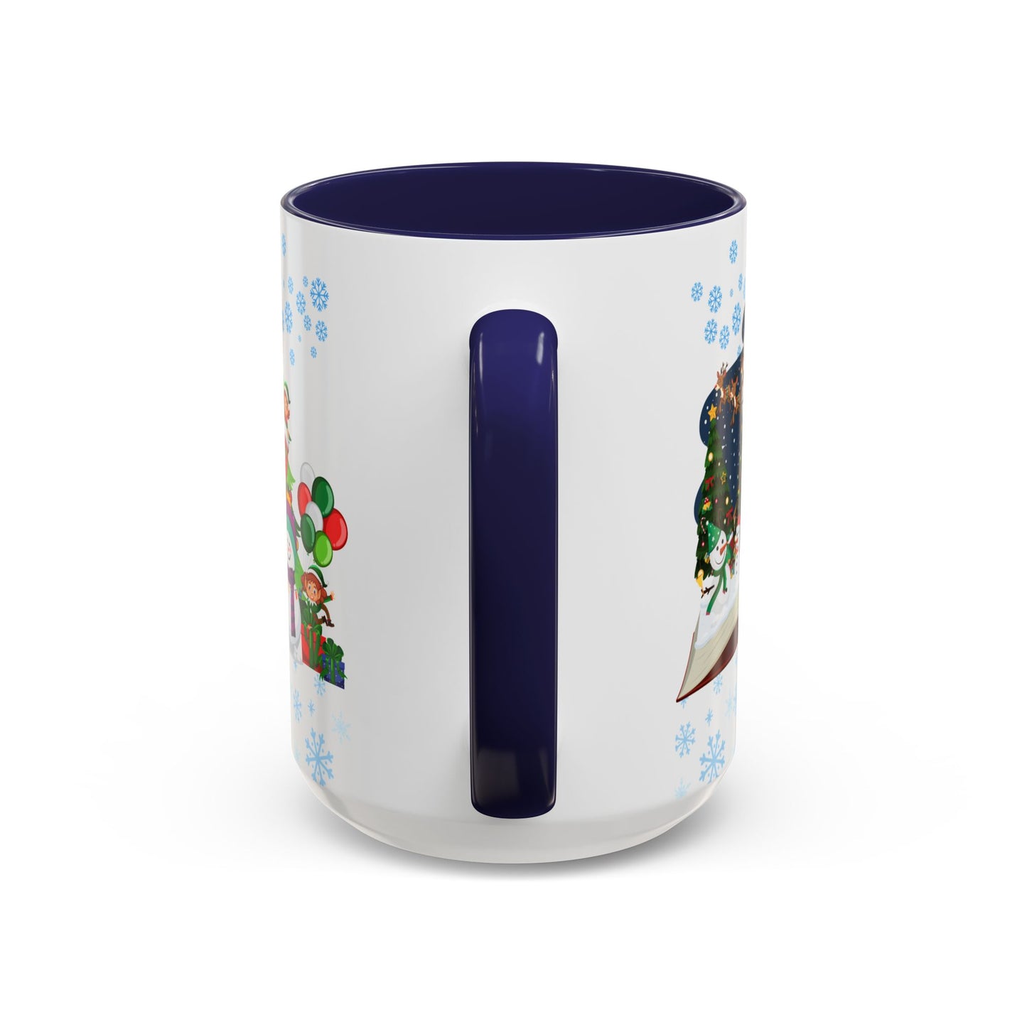 Christmas Letter A for Aaron, Customizable - Accent Coffee Mug (11, 15oz)