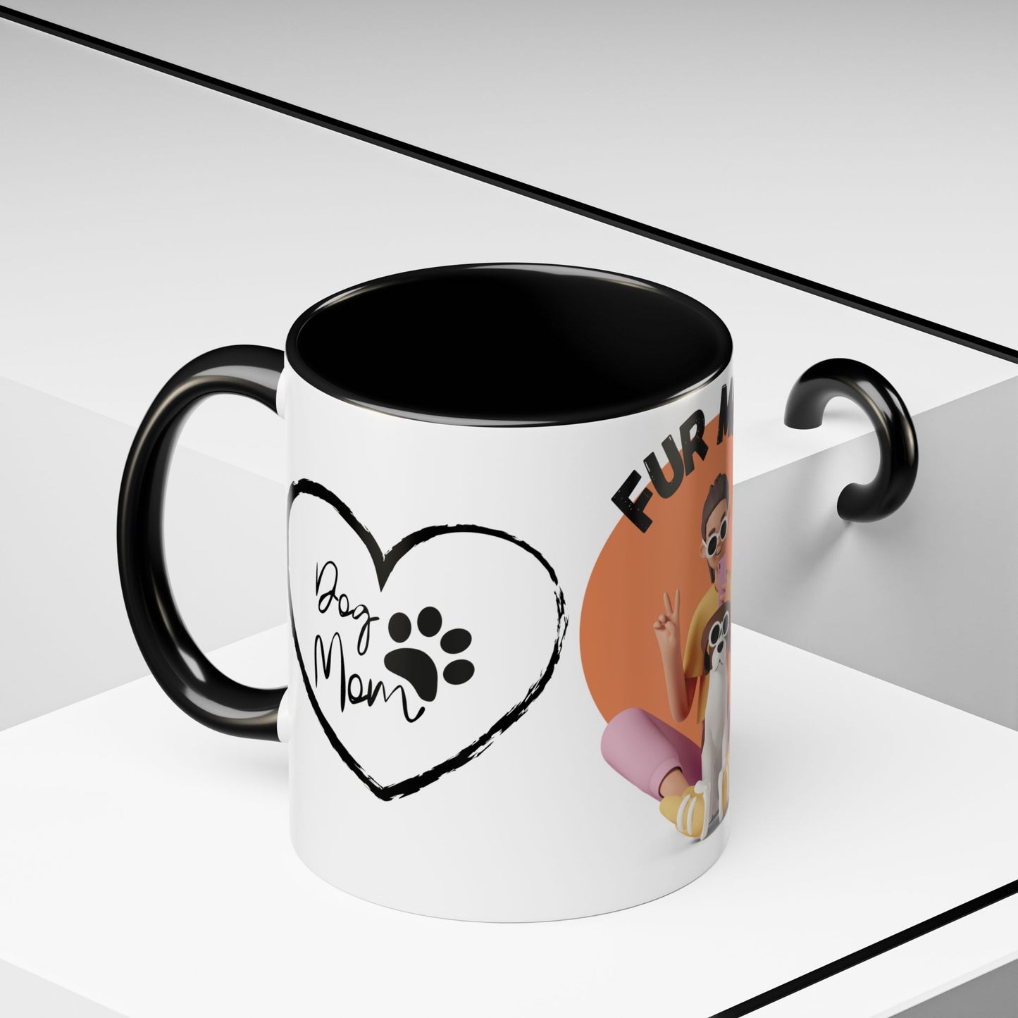 Fur Mom - Accent Coffee Mug (11, 15oz)