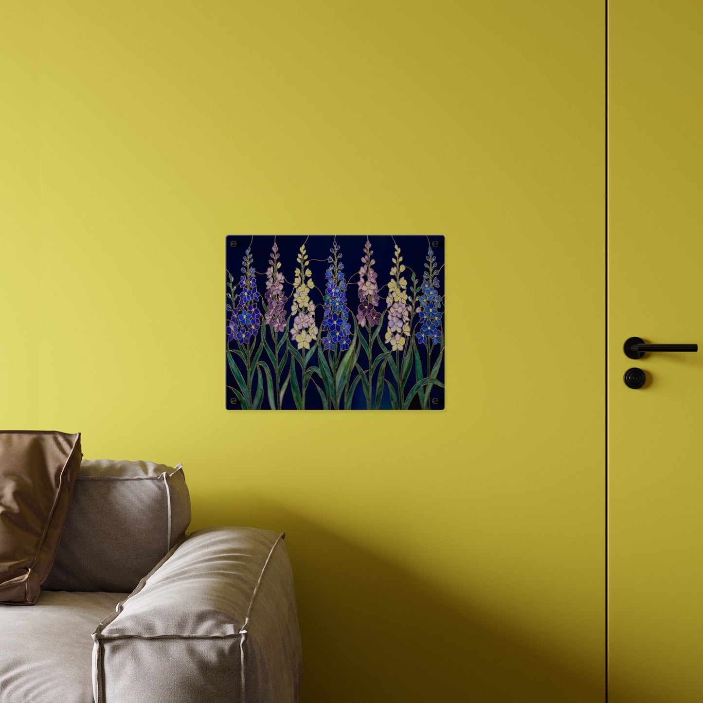 Larkspur Floral Acrylic Wall Art — 14605