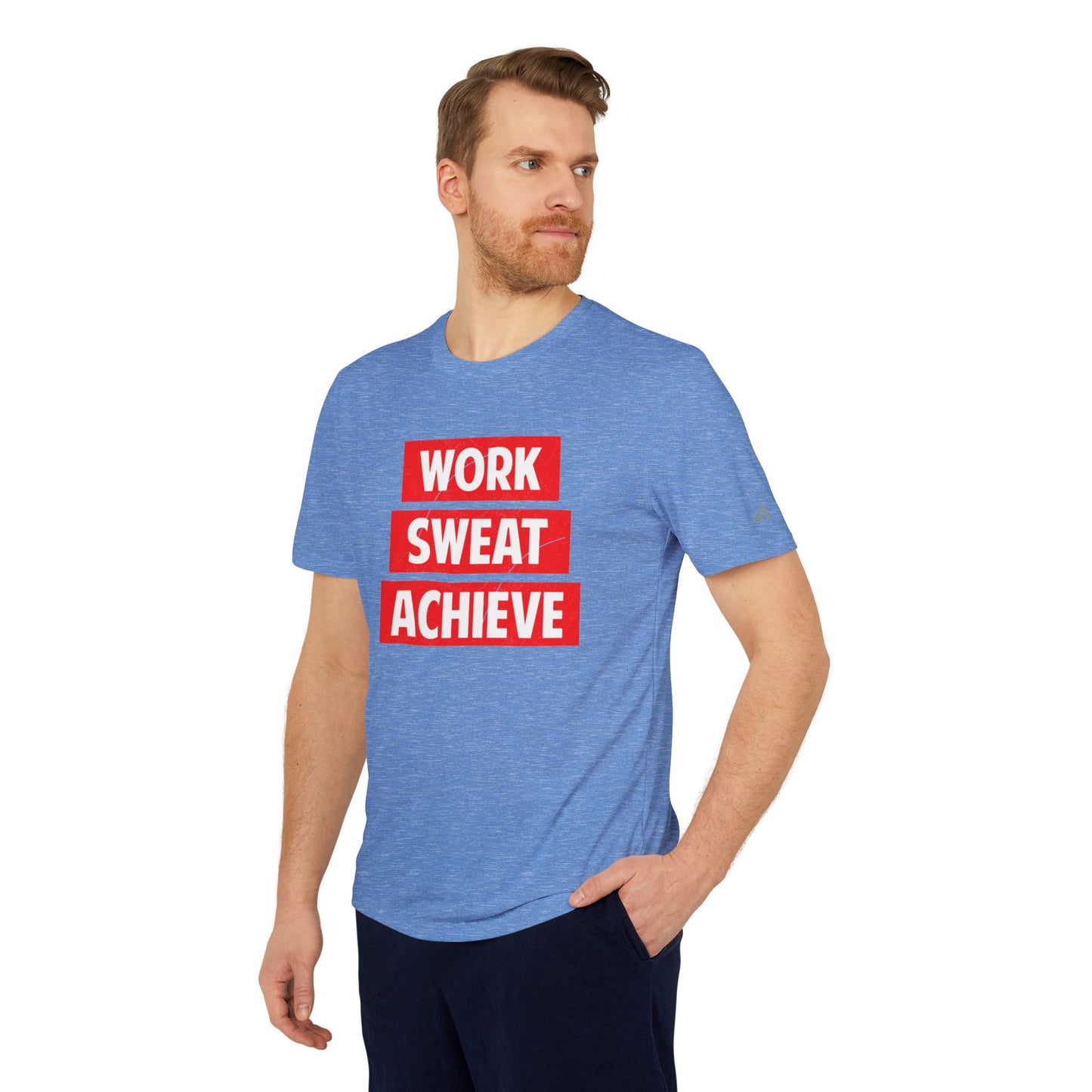 Work Sweat Achieve - Adidas Unisex Sport T-shirt