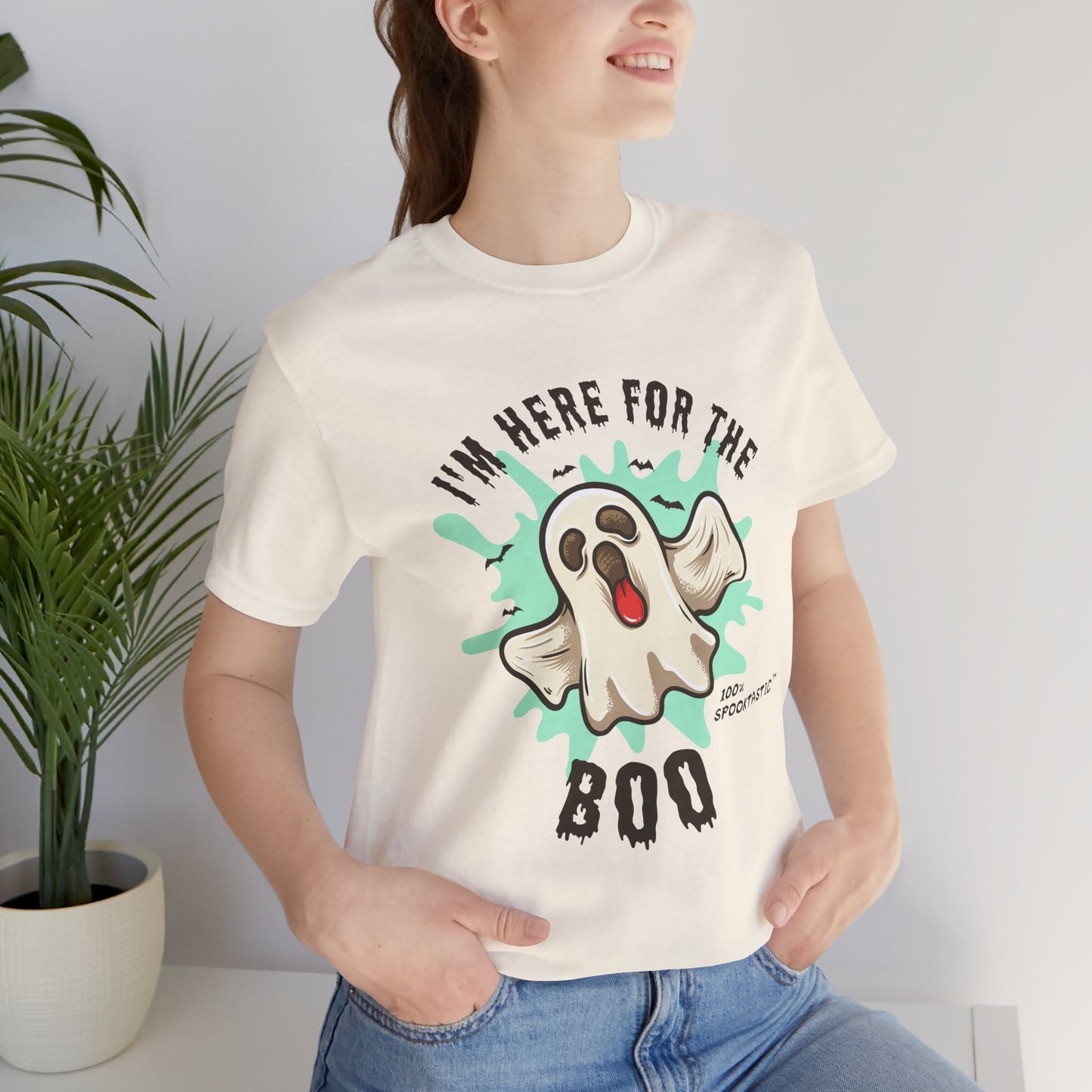 Halloween: I'm Here For The Boo - Unisex Jersey Short Sleeve Tee - 12941