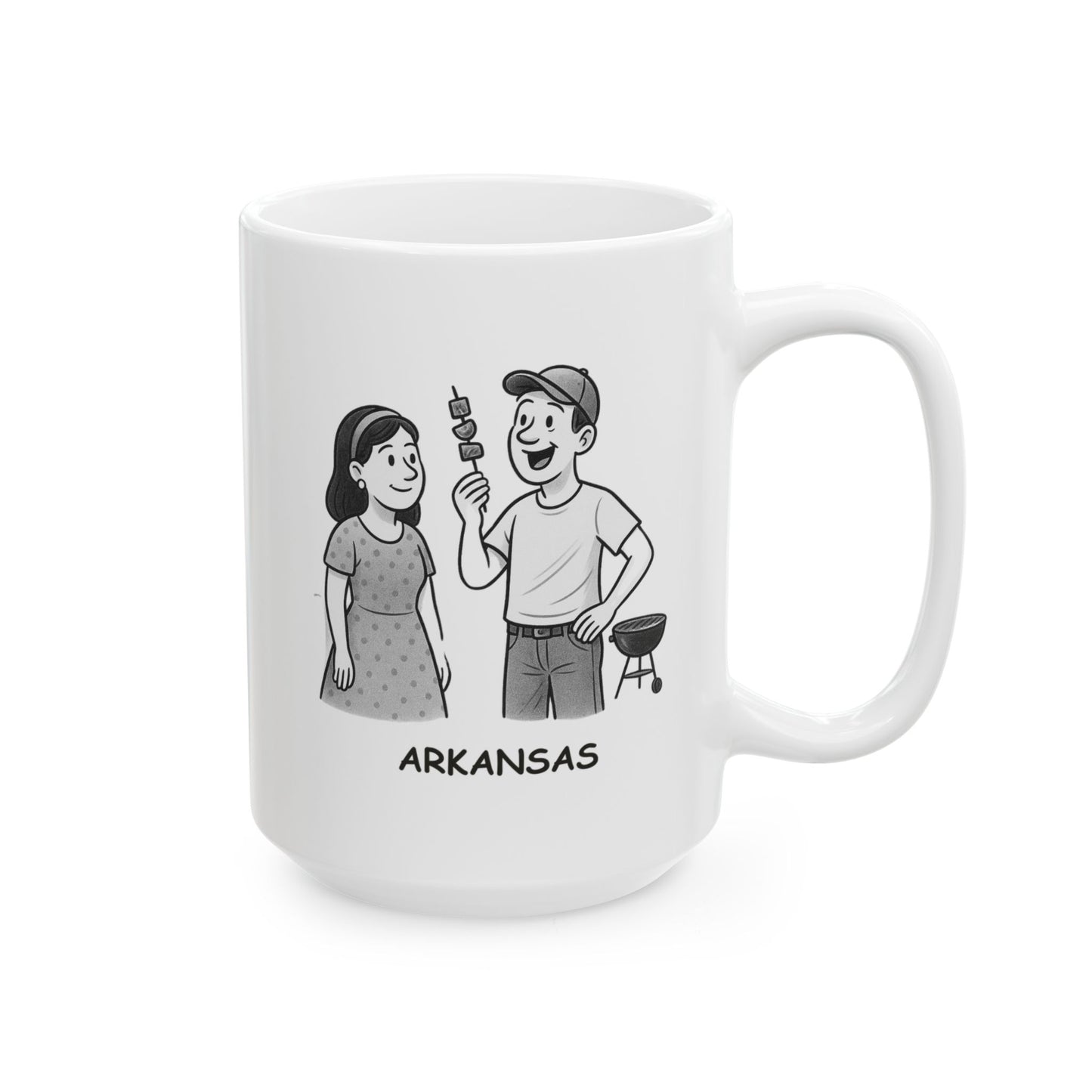 "Arkansas: We’re not big on fancy, but we sure are big on fun." Ceramic Mug - 13341
