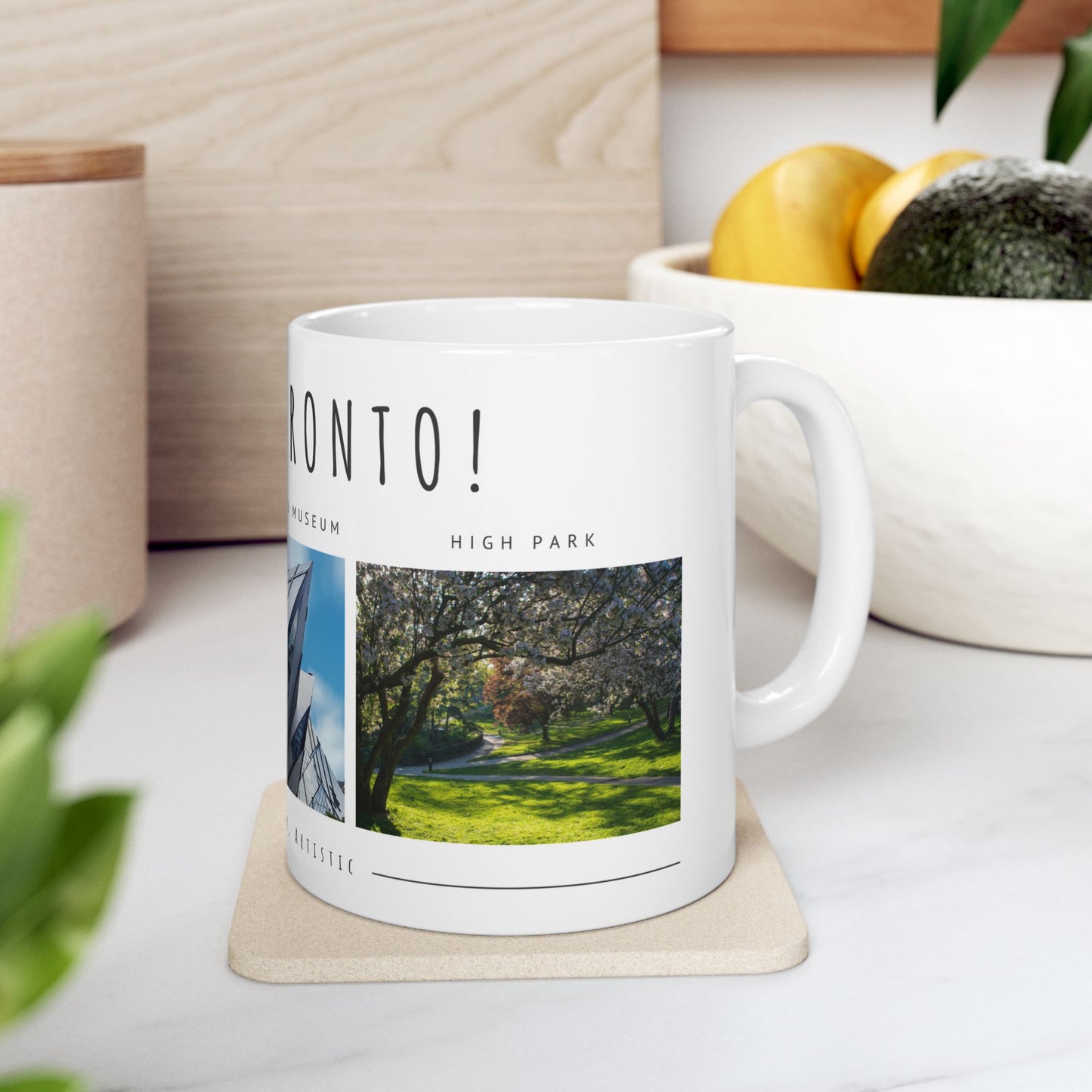 Hello Toronto Ceramic Mug - 11oz & 15oz, Perfect Gift for Travelers & City Lovers - 12020